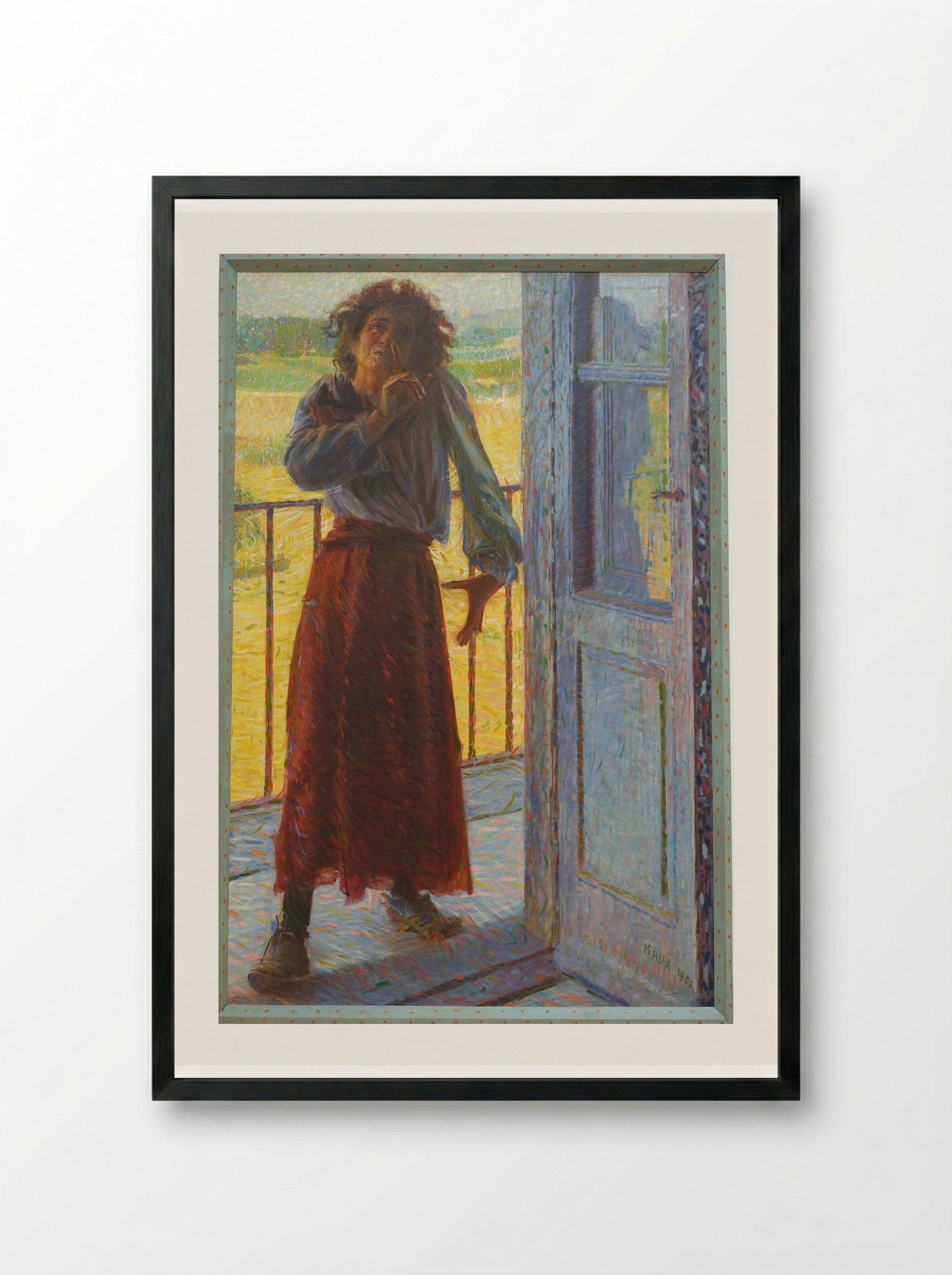 The Madwoman - Giacomo Balla - Framed Print Black