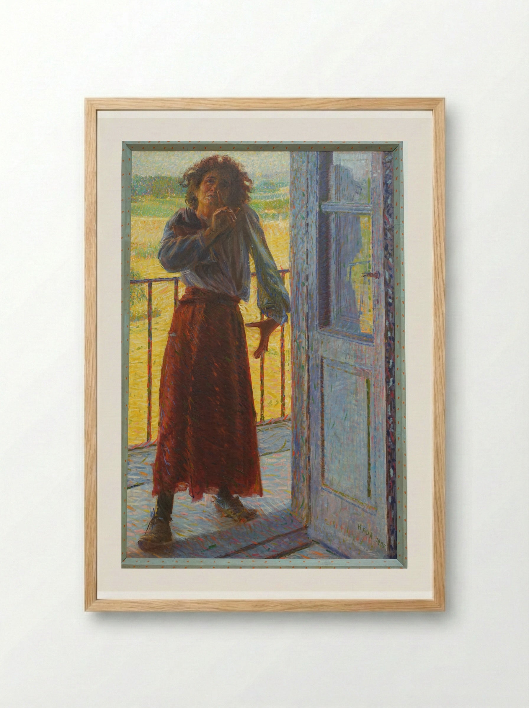 The Madwoman - Giacomo Balla - Framed Print Wood
