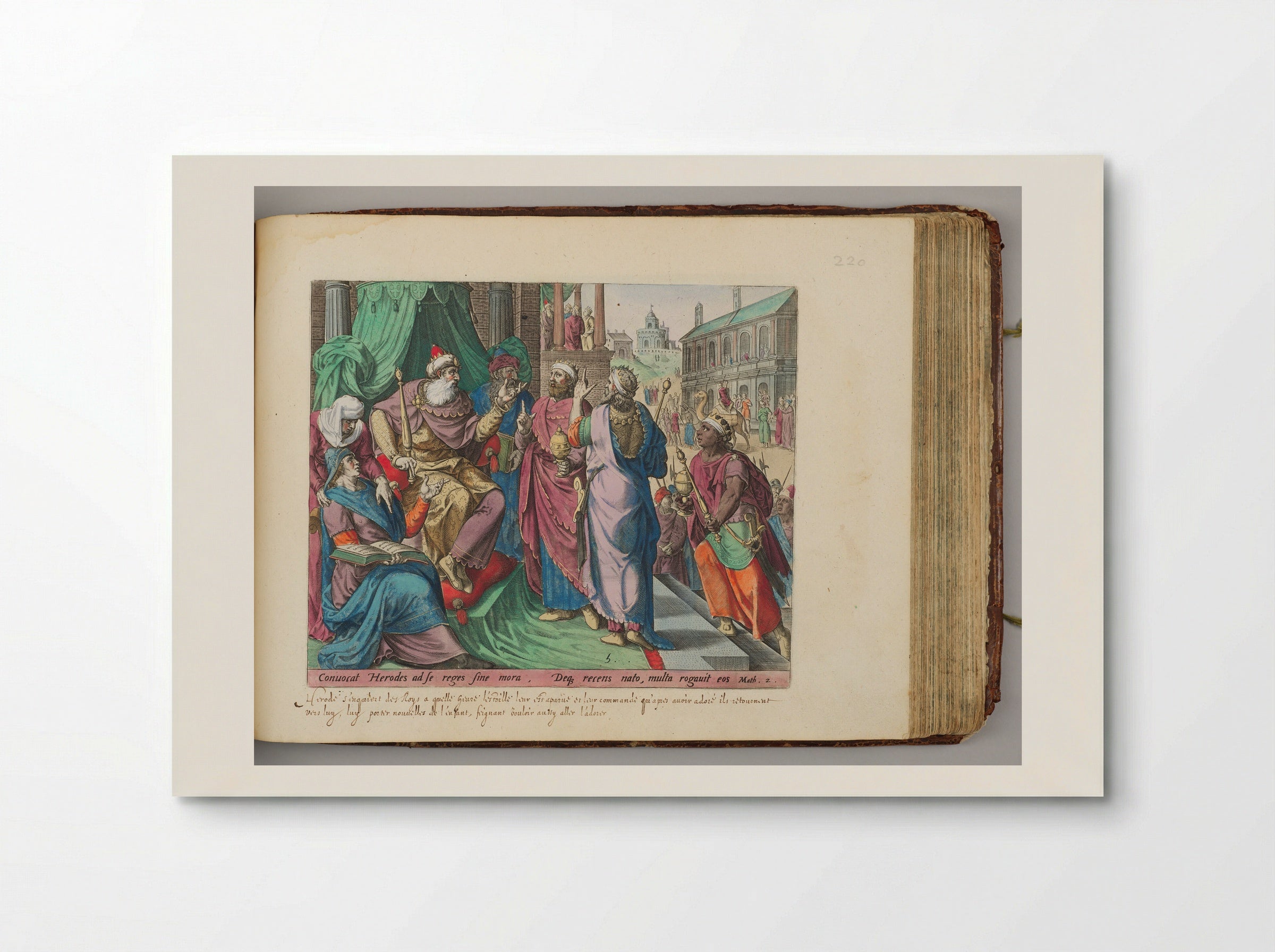 The Magi Visiting Herod - Johann Sadeler I - Poster