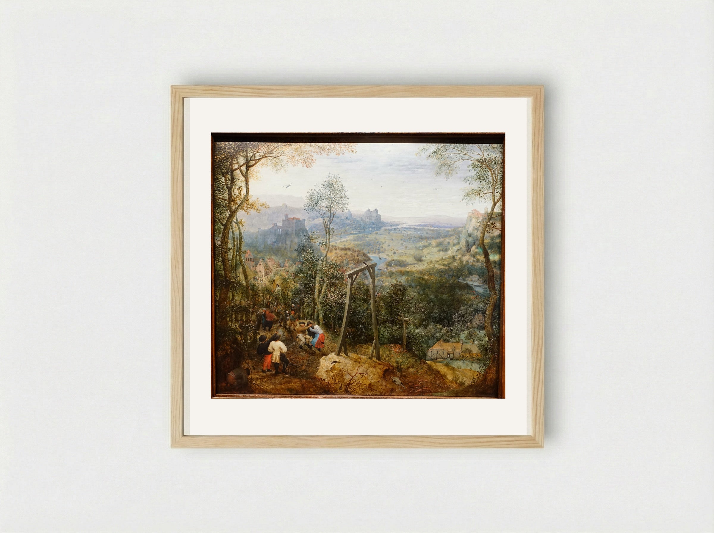 The Magpie on the Gallows - Pieter Bruegel the Elder - Framed Print Wood