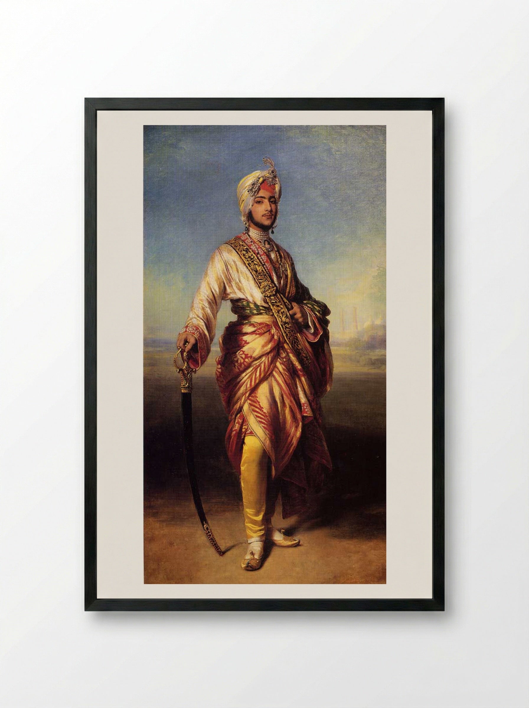The Maharaja Duleep Singh - Franz Xaver Winterhalter - Framed Print Black