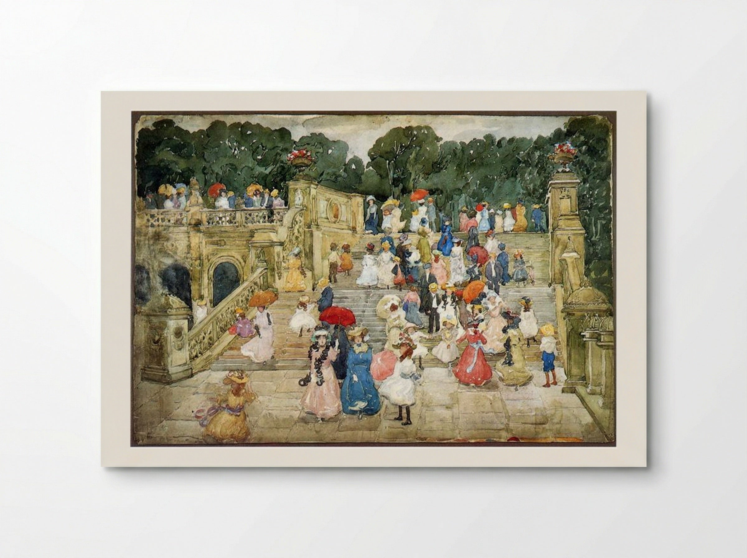 The Mall, Central Park - Maurice Prendergast - Poster