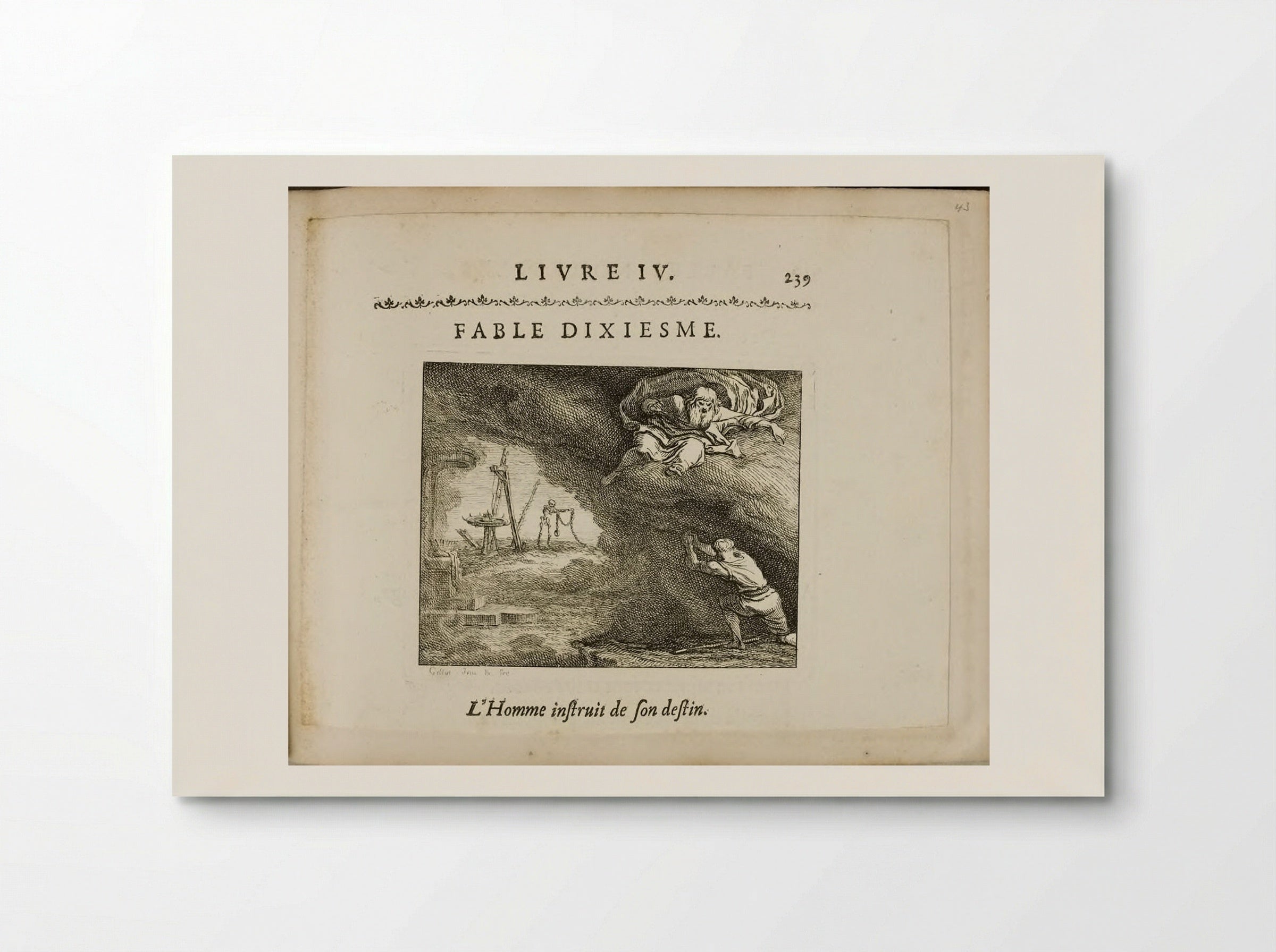 The Man Who Has Been Told His Fate - Claude Gillot - Poster