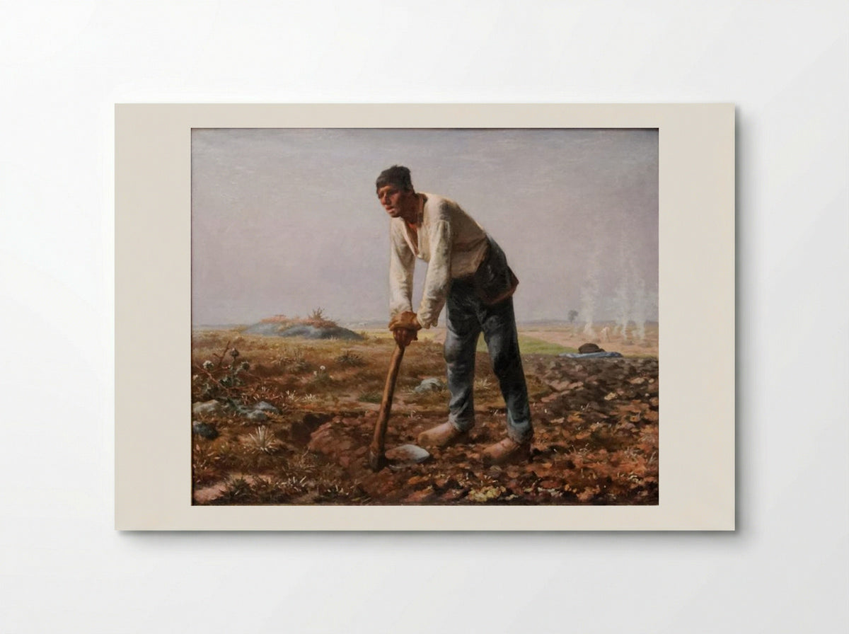 The Man with the Hoe - Jean-Francois Millet - Poster