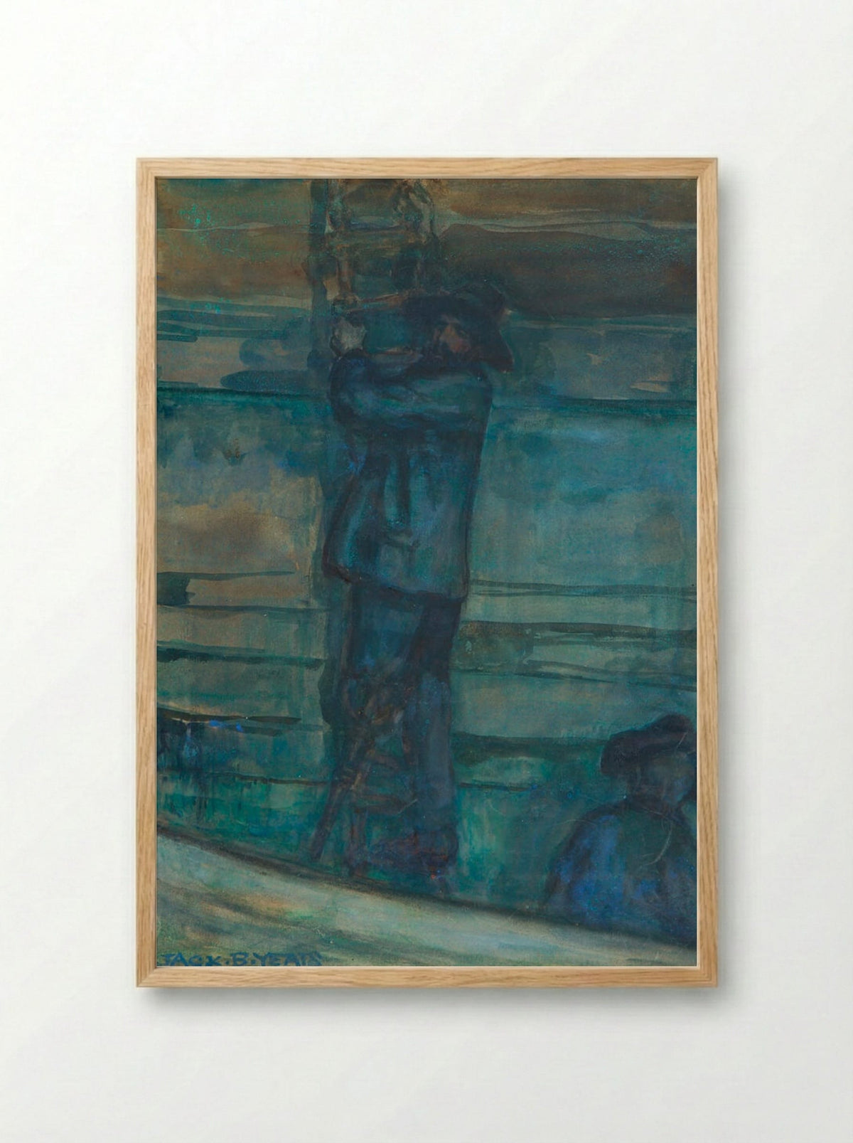 The Man with the Wooden Leg - Jack Butler Yeats - Framed Print Wood