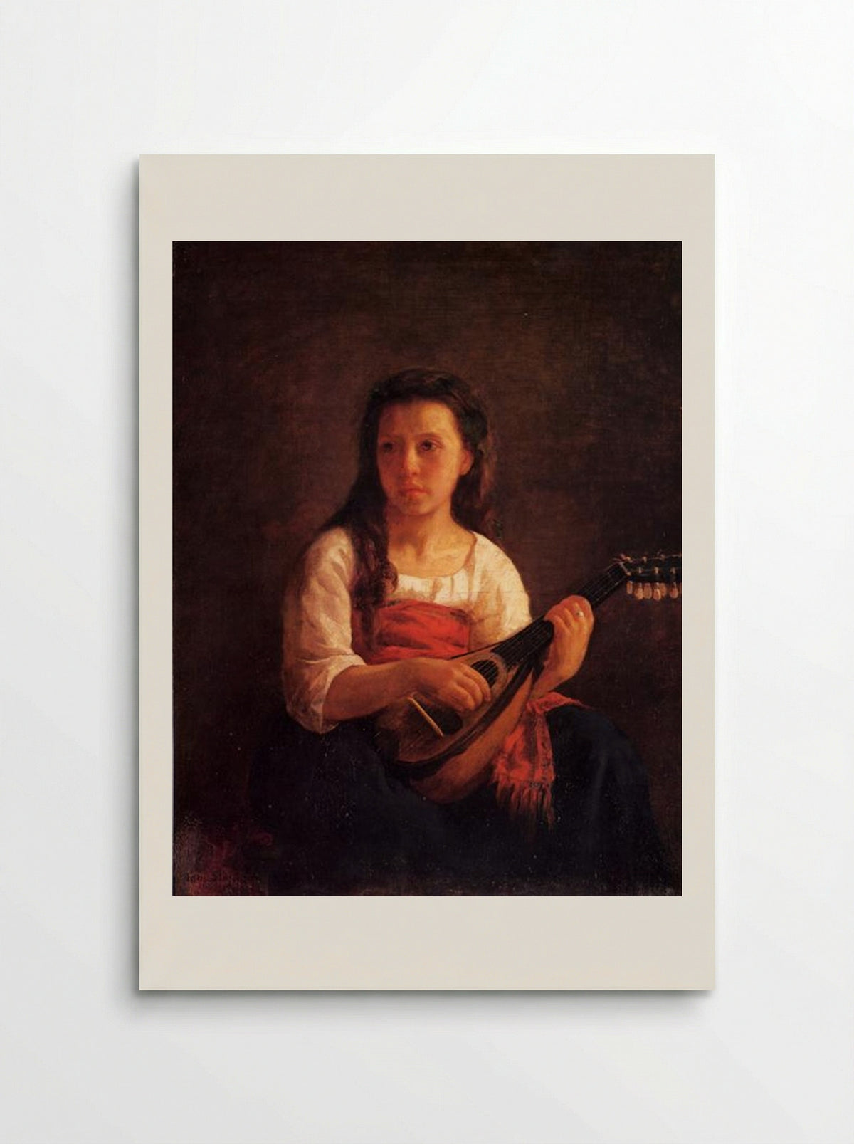 The Mandolin Player - Mary Cassatt - Poster
