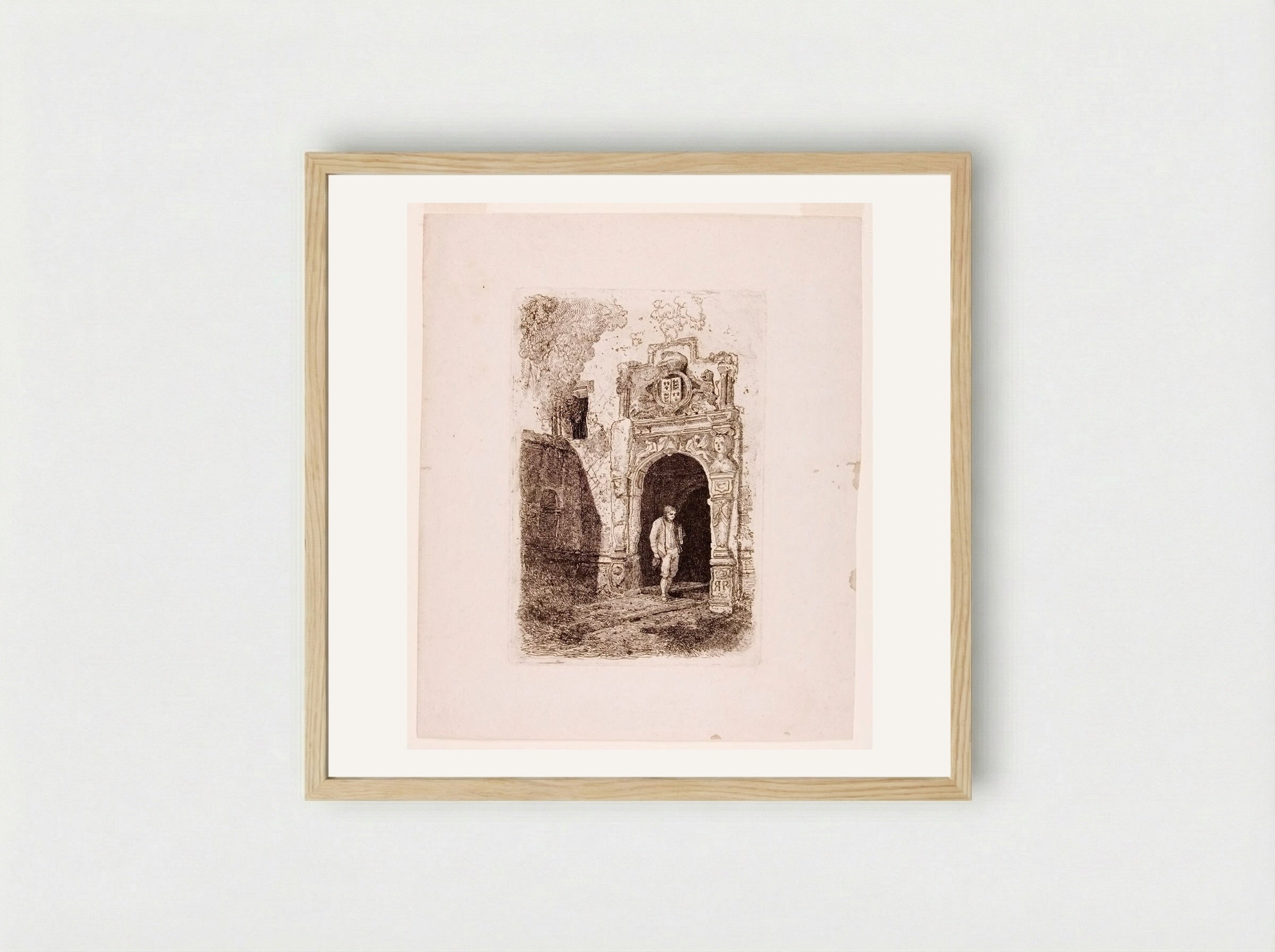 The Manor House, York - John Sell Cotman - Framed Print Wood