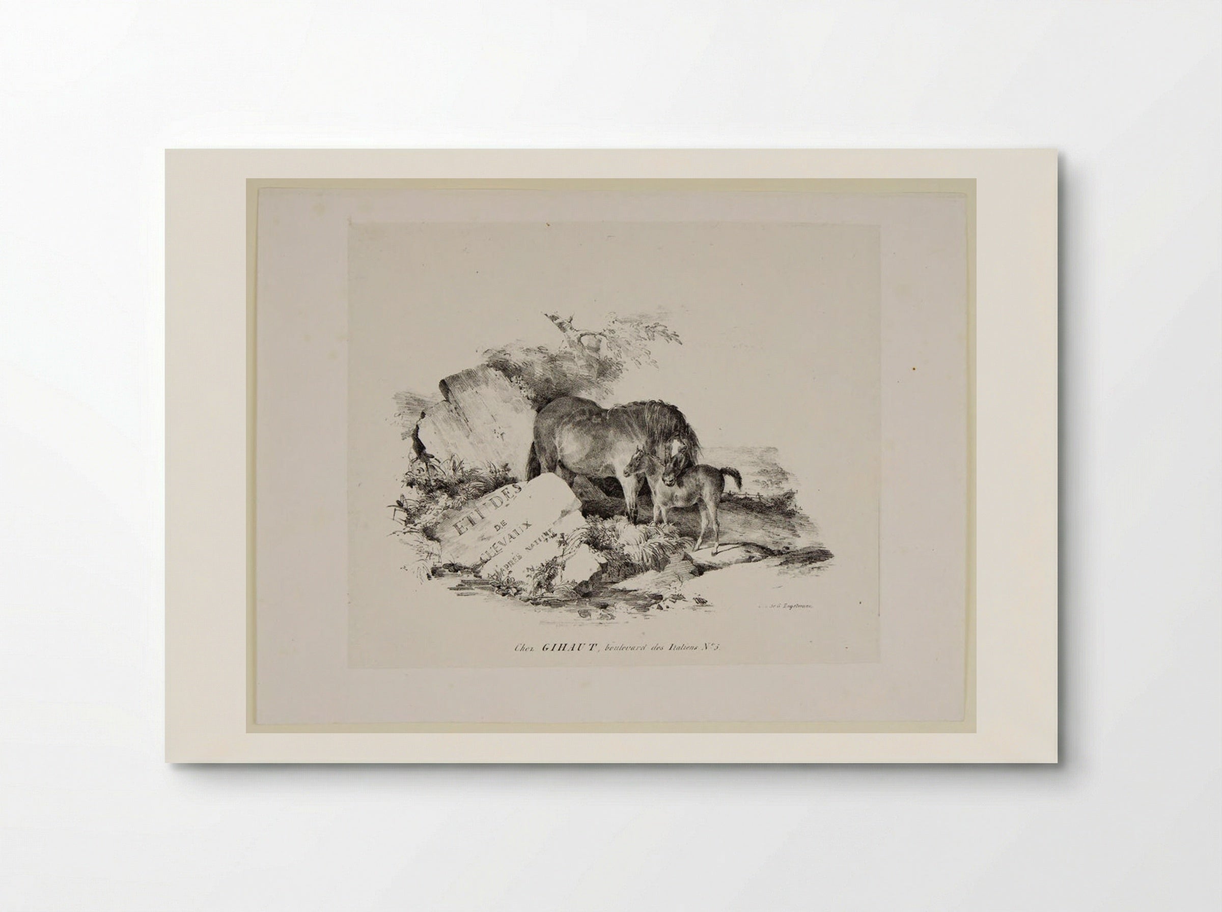 The Mare and Its Colt - Théodore Géricault - Poster