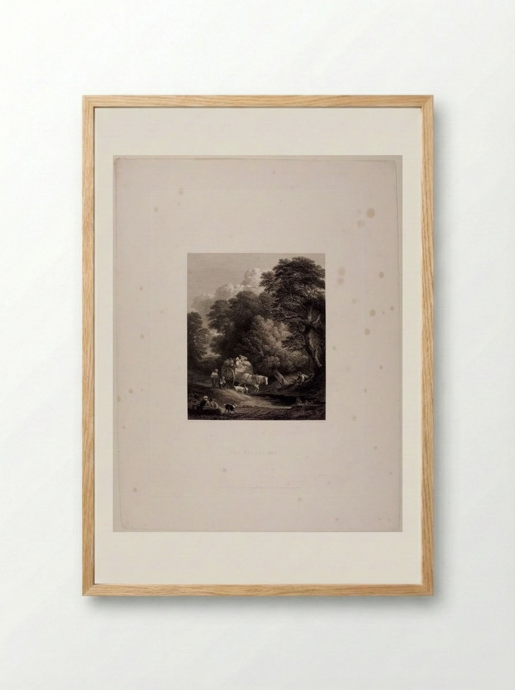 The Market Cart - Edward Goodall - Framed Print Wood