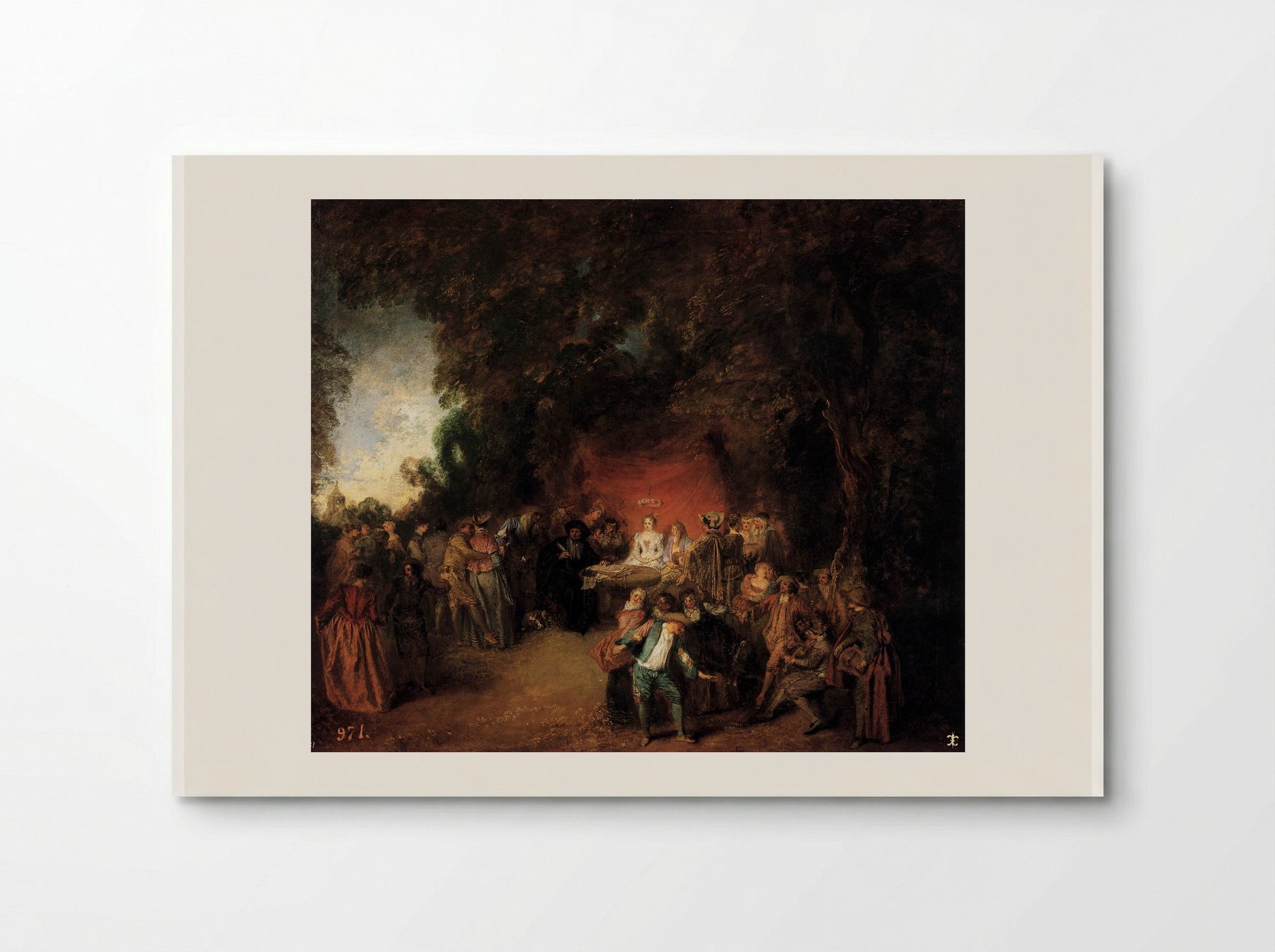 The Marriage Contract - Antoine Watteau - Poster