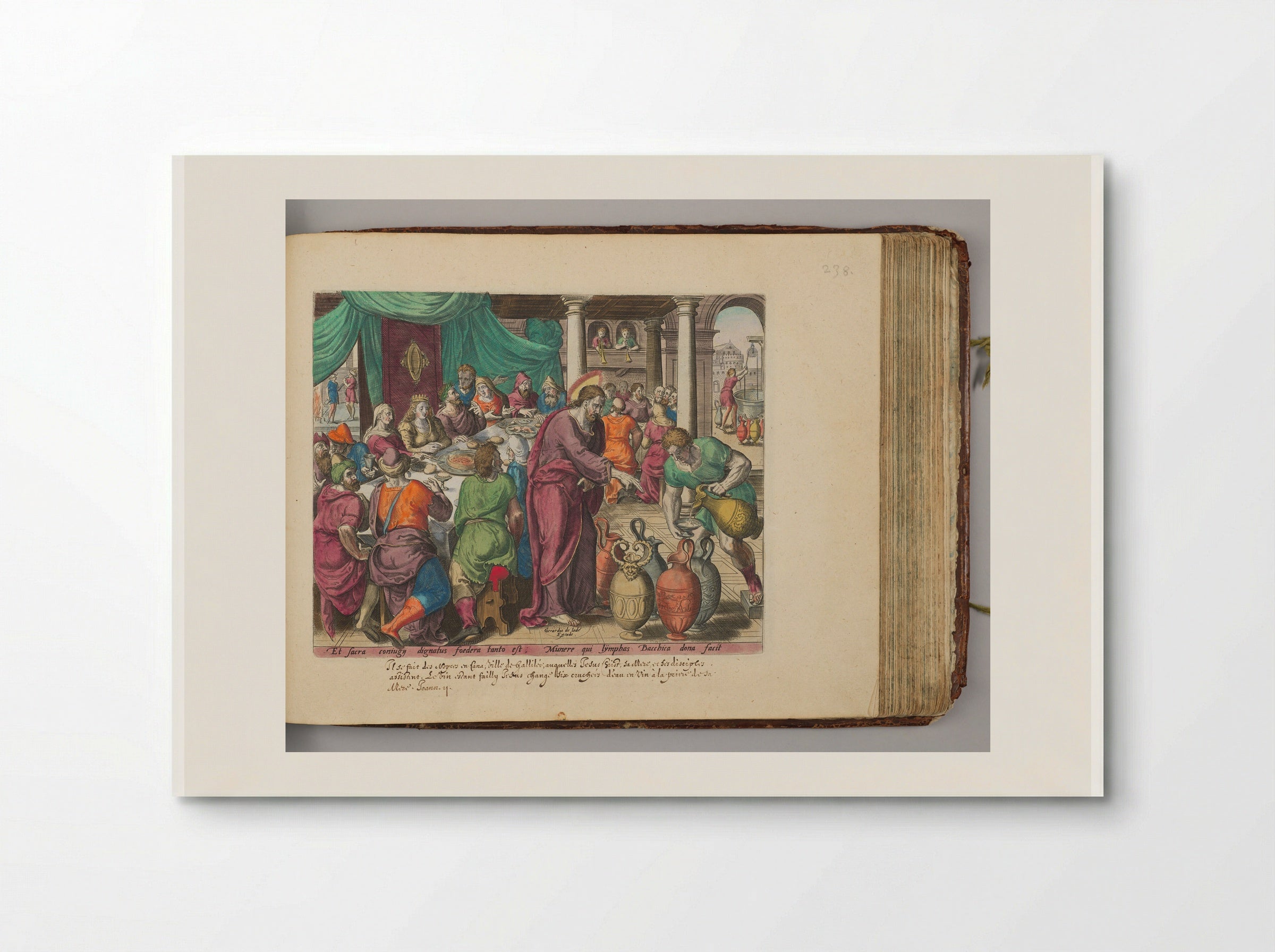 The Marriage at Cana - Johannes Wierix - Poster