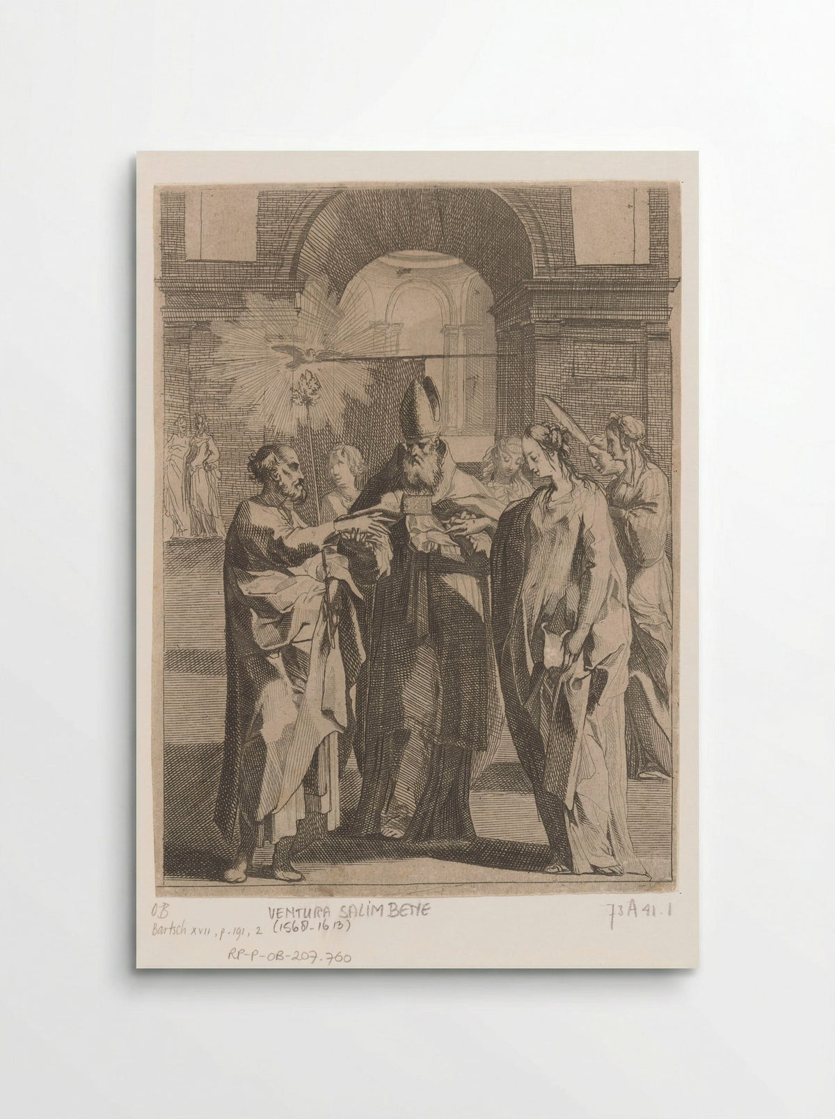 The Marriage of the Virgin - Ventura Salimbeni - Poster