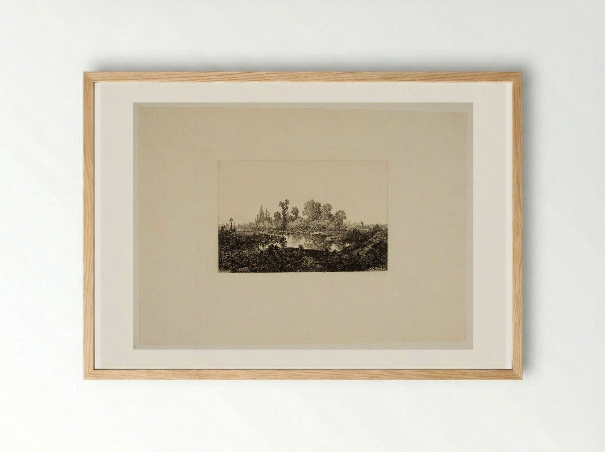 The Marsh - Maxime Lalanne - Framed Print Wood