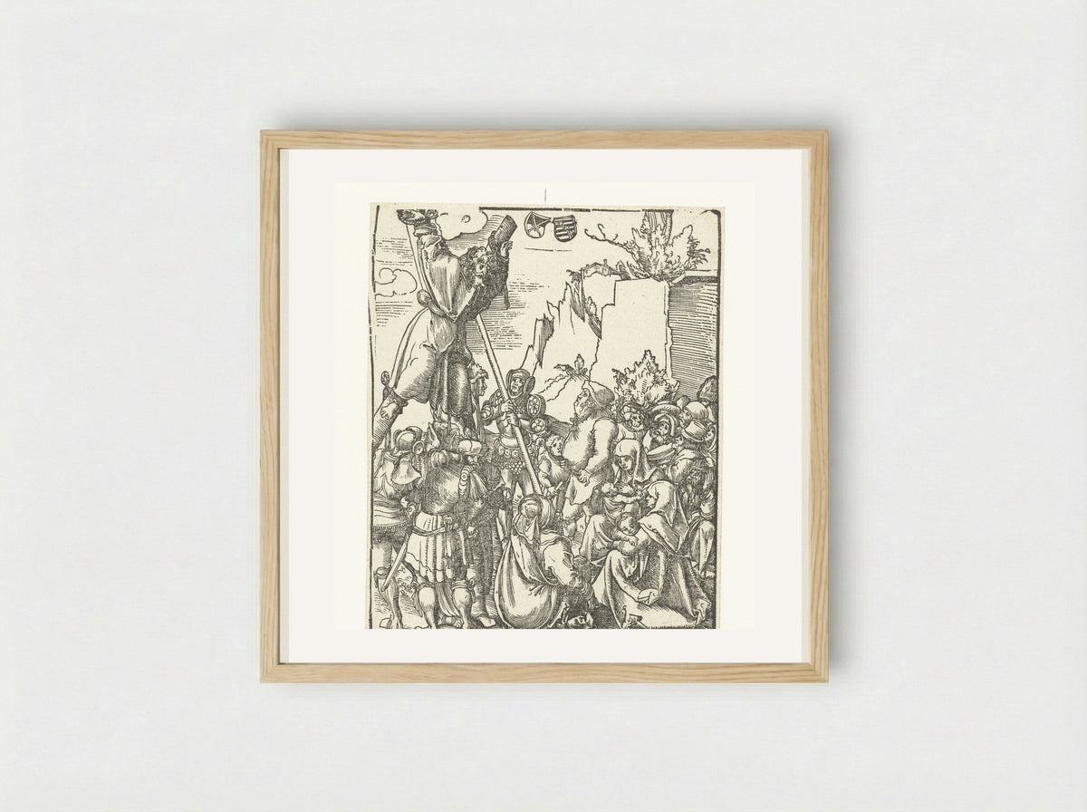 The Martyrdom of Saint Andrew - Lucas Cranach the Elder - Framed Print Wood