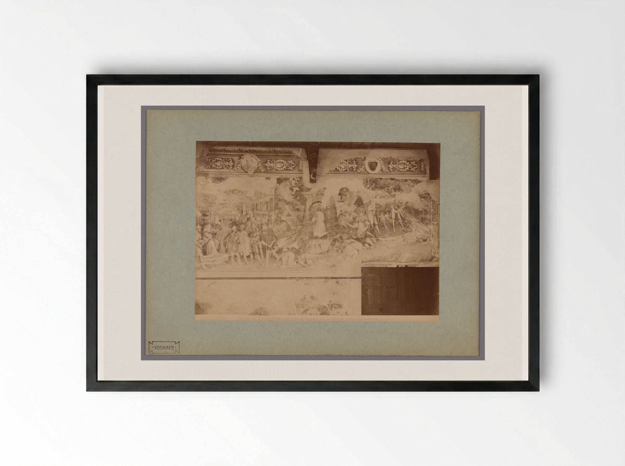 The Martyrdom of Saint Ephysius - Fratelli Alinari - Framed Print Black