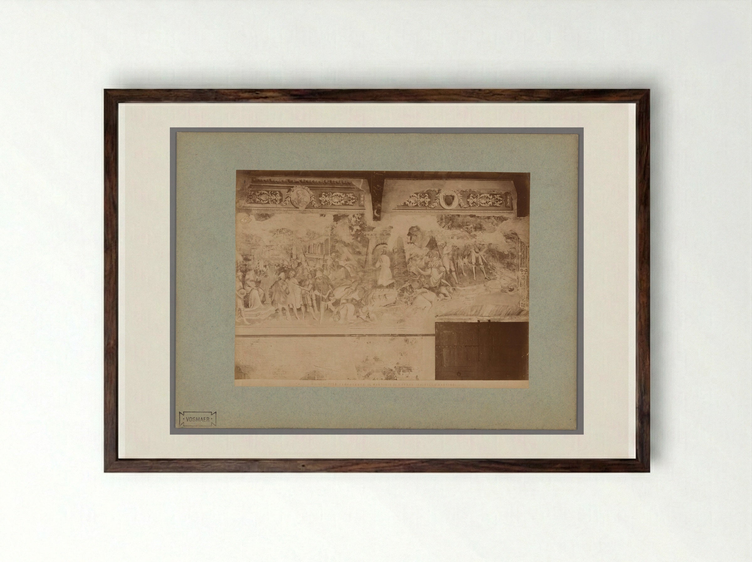 The Martyrdom of Saint Ephysius - Fratelli Alinari - Framed Print Dark Wood