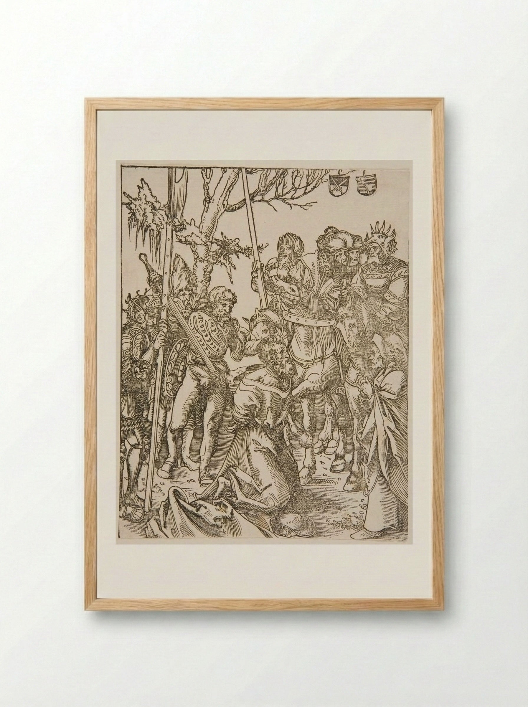 The Martyrdom of Saint James the Greater - Lucas Cranach the Elder - Framed Print Wood