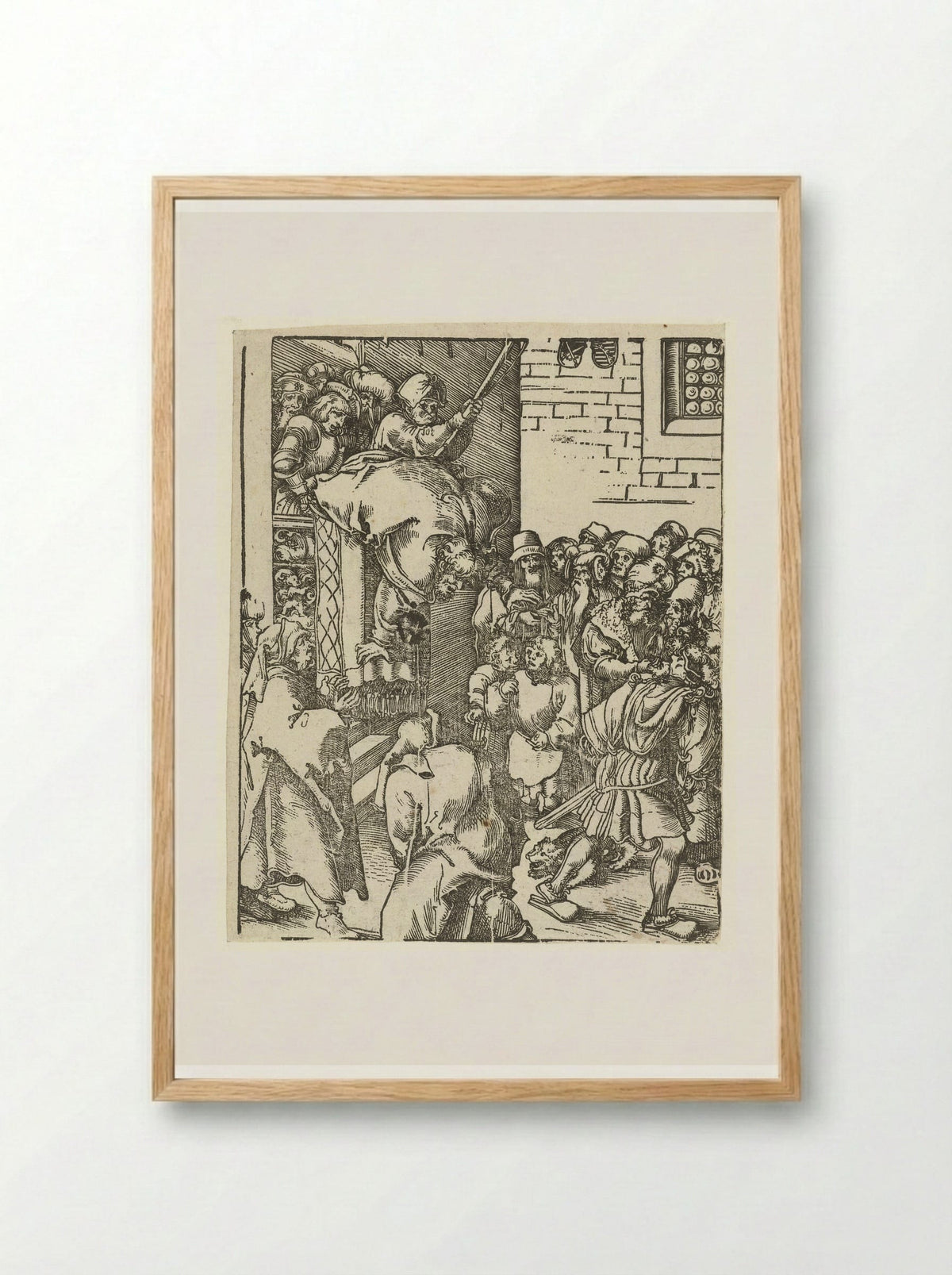 The Martyrdom of Saint James the Less - Lucas Cranach the Elder - Framed Print Wood
