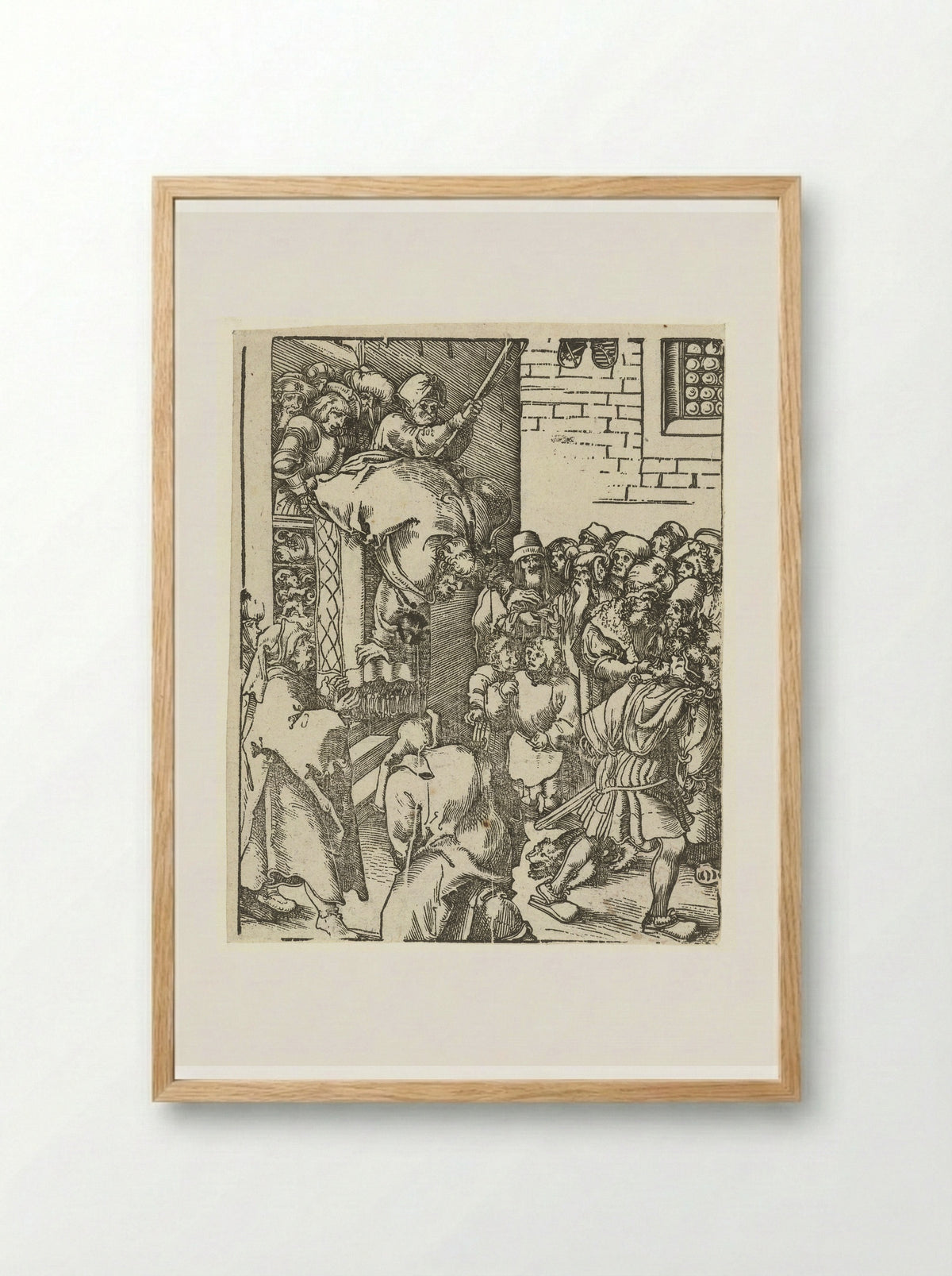 The Martyrdom of Saint James the Less - Lucas Cranach the Elder - Framed Print Wood
