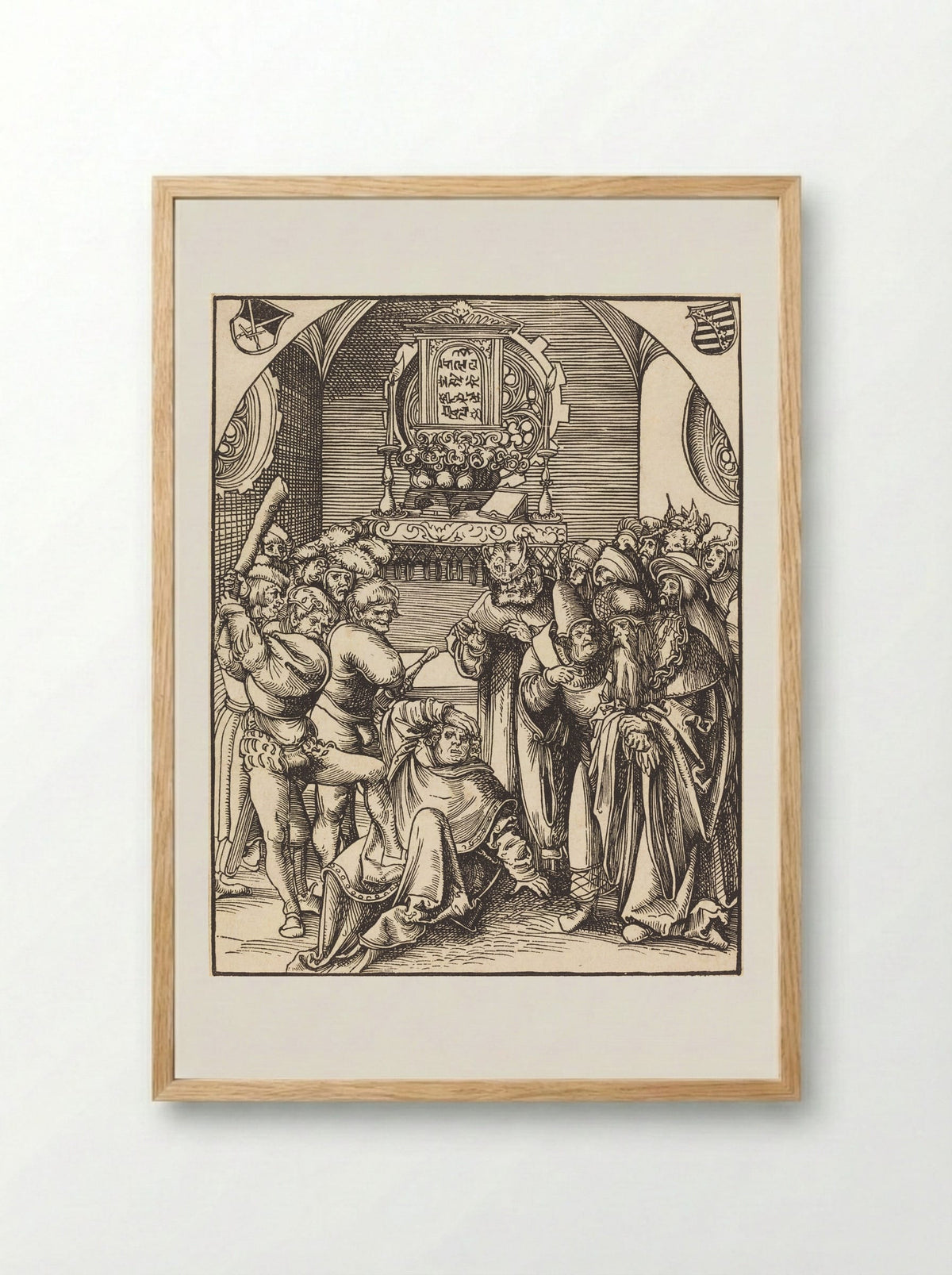 The Martyrdom of Saint Jude - Lucas Cranach the Elder - Framed Print Wood