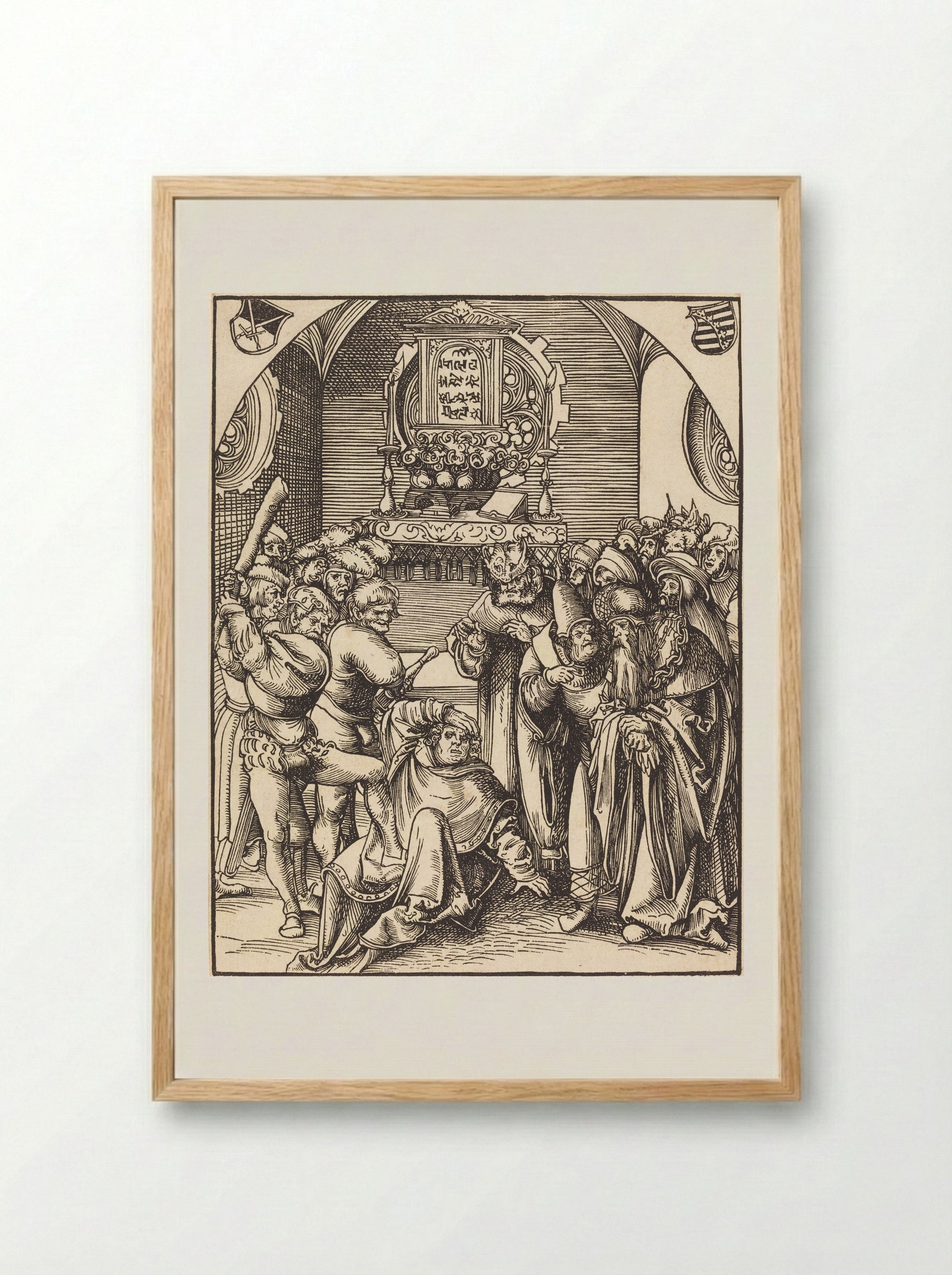 The Martyrdom of Saint Jude - Lucas Cranach the Elder - Framed Print Wood