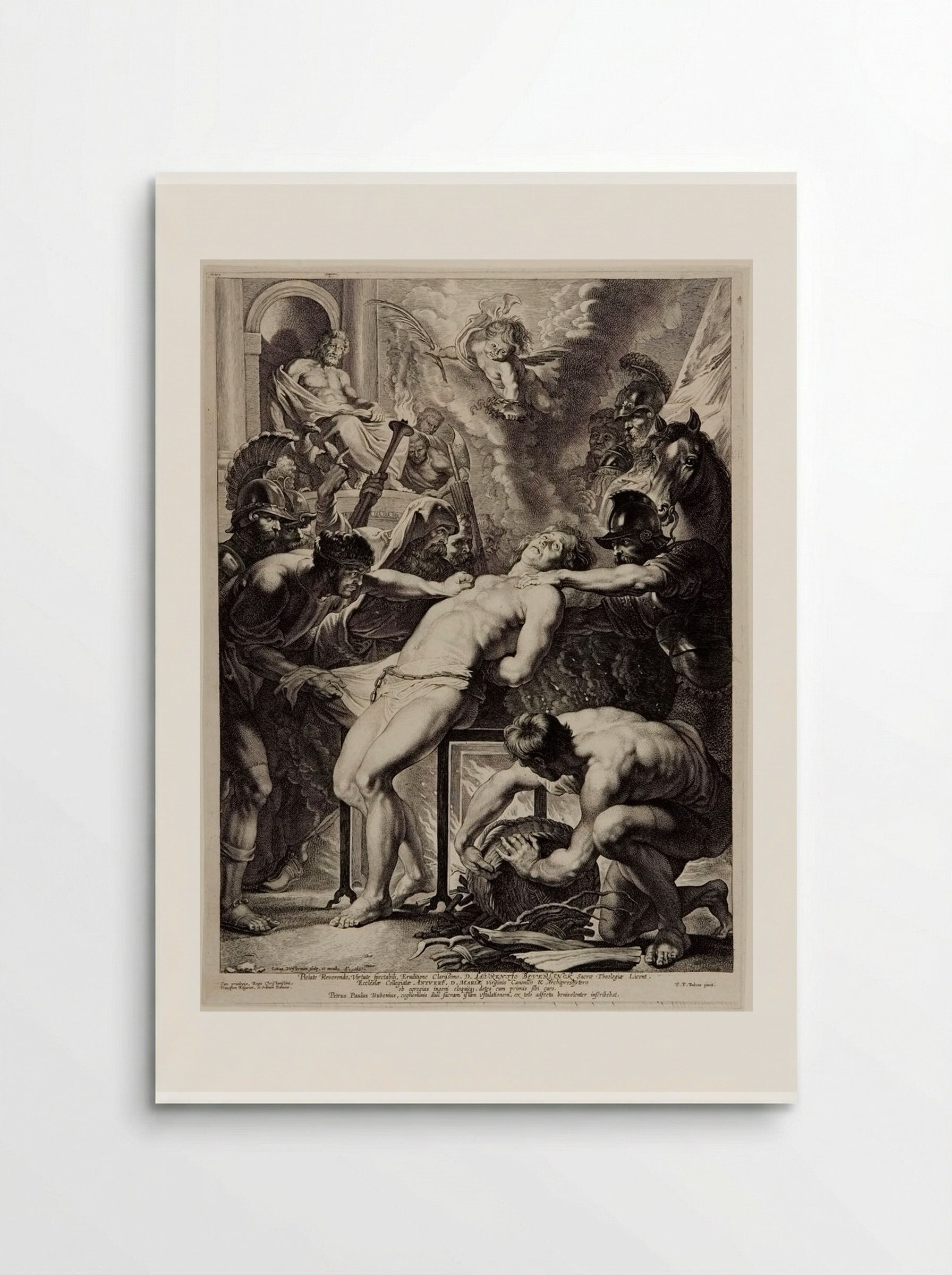The Martyrdom of Saint Lawrence - Lucas Vorsterman I - Poster
