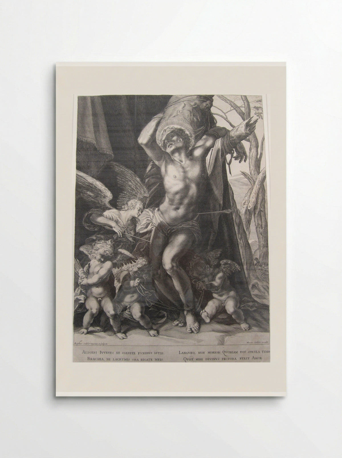 The Martyrdom of Saint Sebastian - Aegidius Sadeler II - Poster