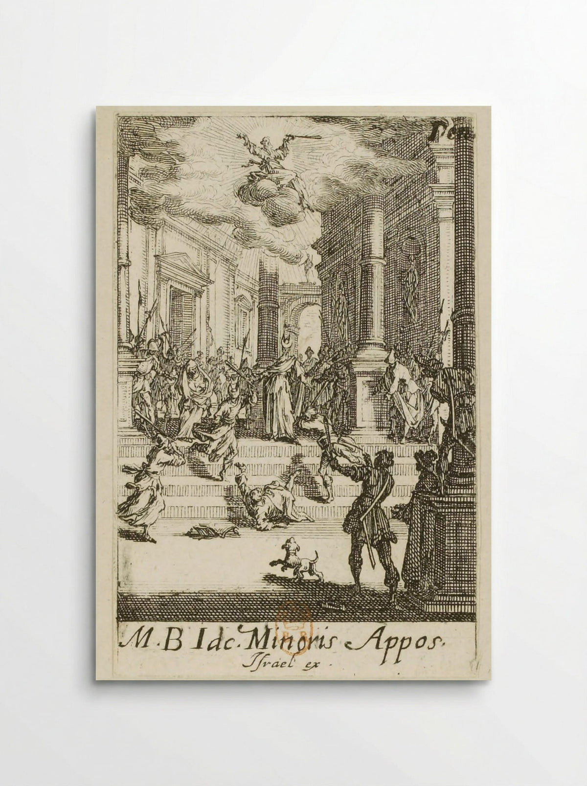 The Martyrdom of Saint Sebastian - Jacques Callot - Poster