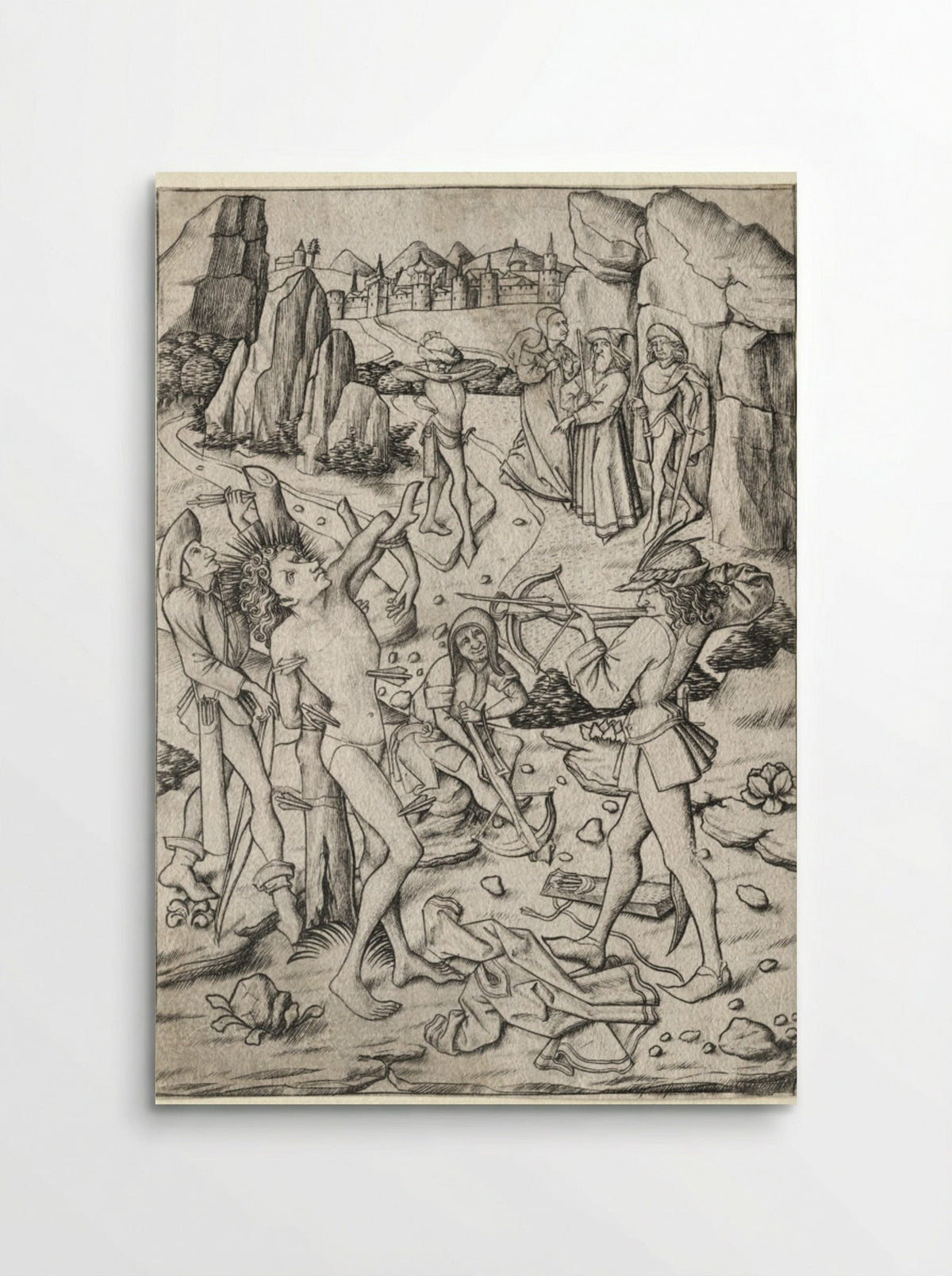 The Martyrdom of St. Sebastian - Master ES - Poster