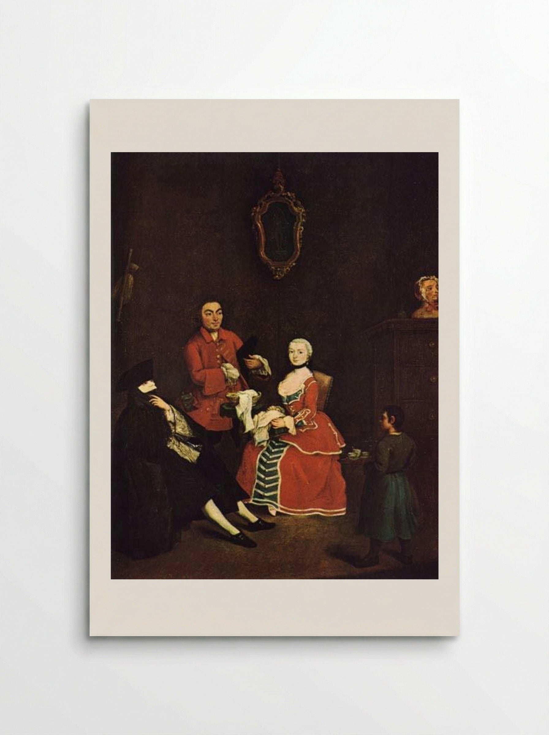 The Masked Visitor - Pietro Longhi - Poster