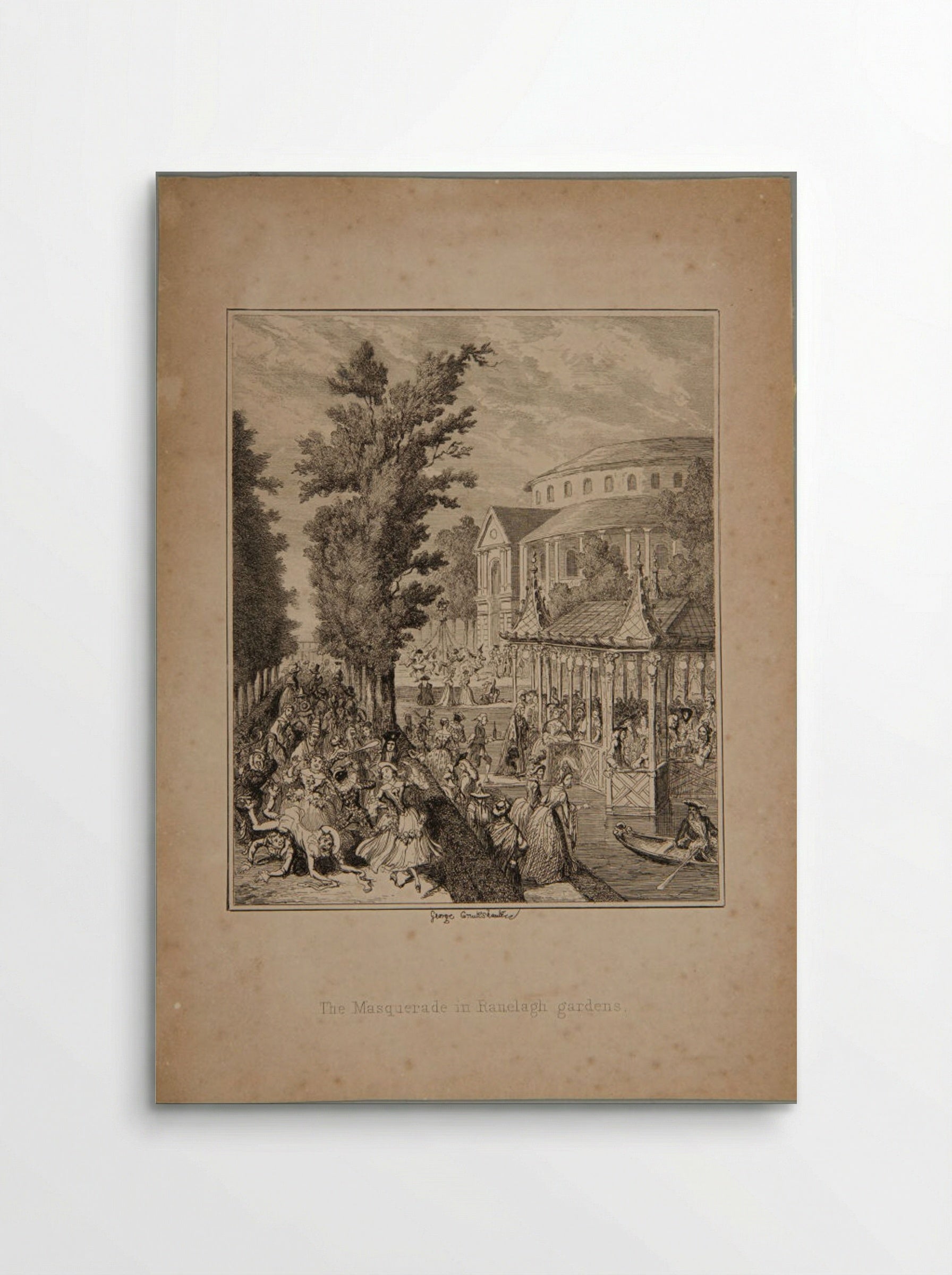 The Masquerade in Ranelagh Gardens - George Cruikshank - Poster