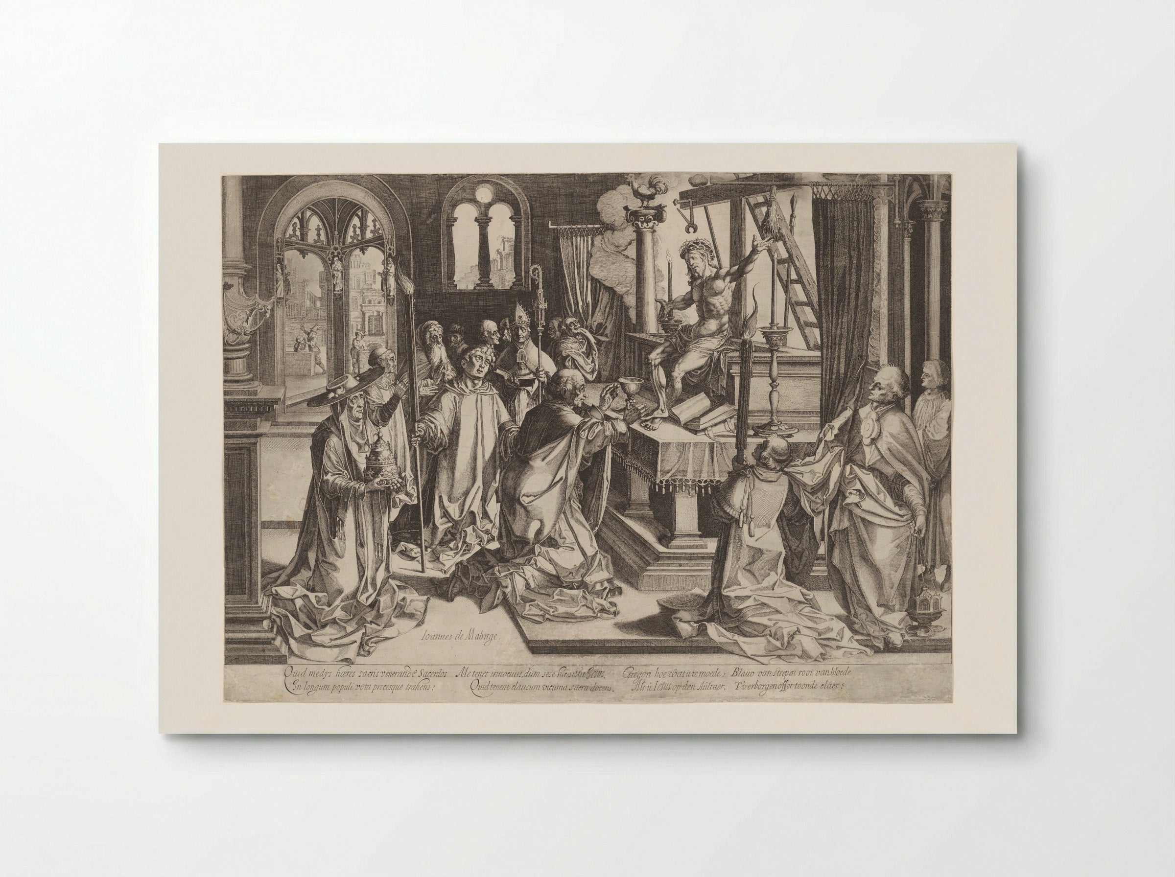 The Mass of Saint Gregory - Simon Frisius - Poster