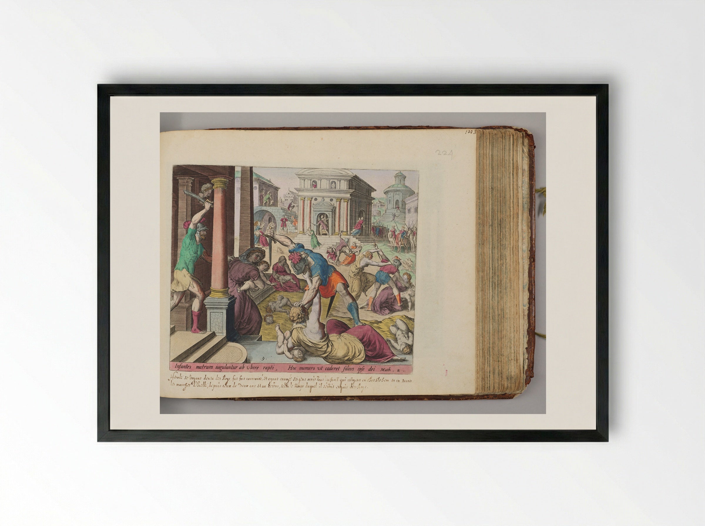 The Massacre of the Innocents - Johann Sadeler I - Framed Print Black