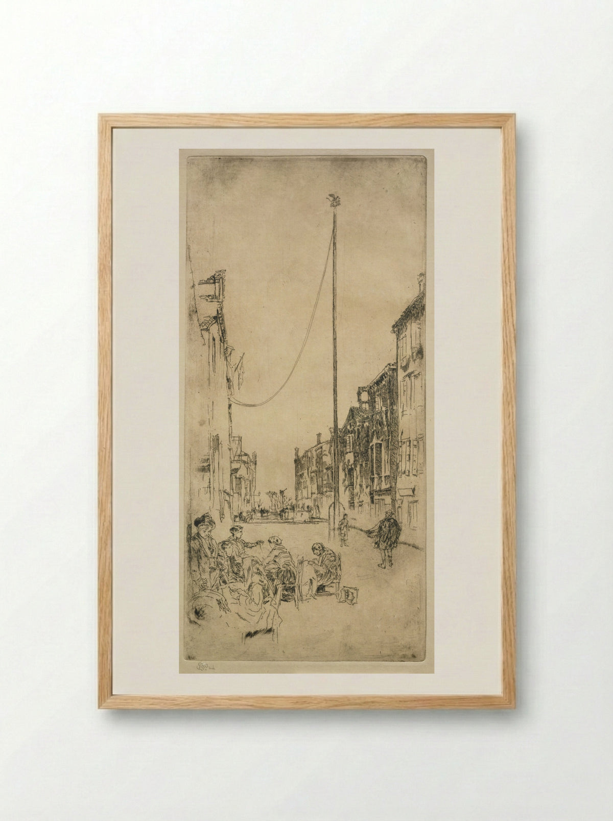 The Mast - James McNeill Whistler - Framed Print Wood