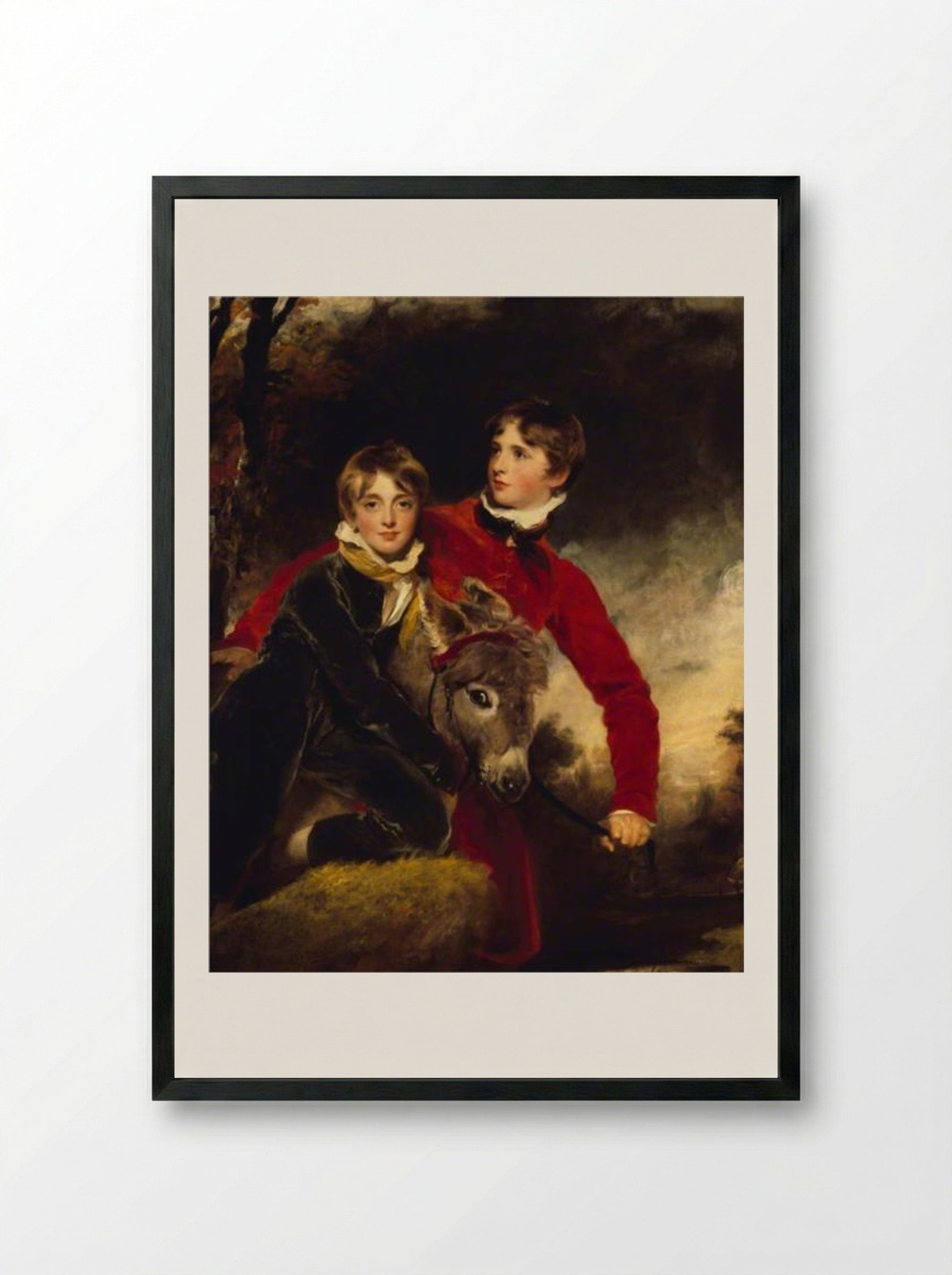 The Masters Pattison - Thomas Lawrence - Framed Print Black