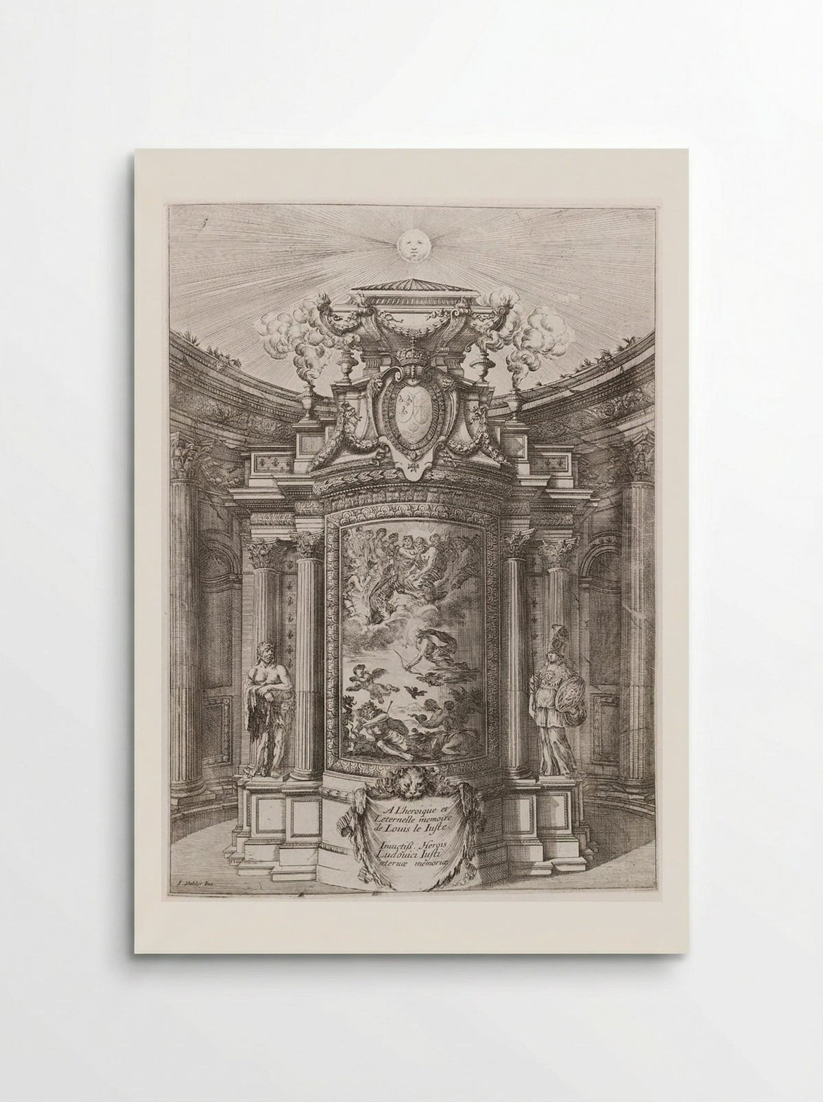 The Mausoleum of Louis XIII - Stefano Della Bella - Poster