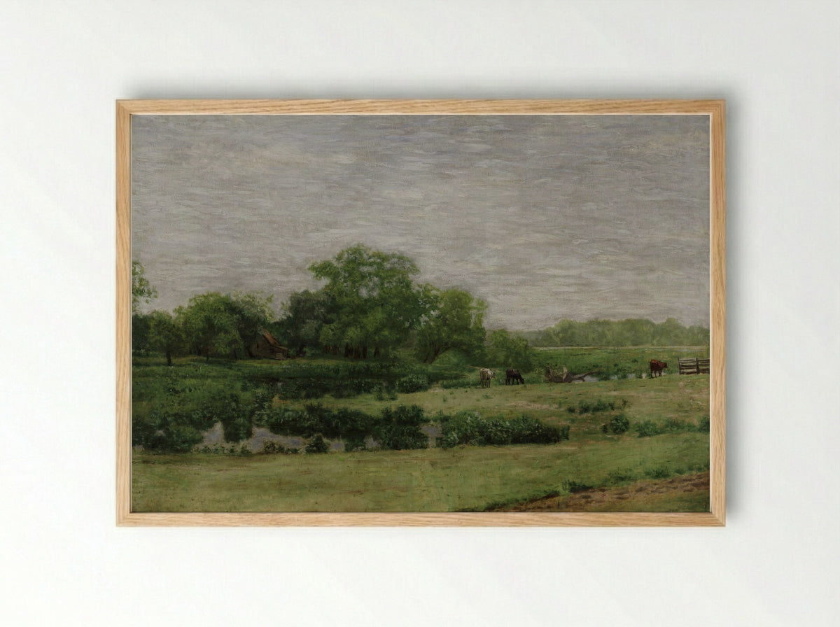 The Meadows, Gloucester, New Jersey - Thomas Eakins - Framed Print Wood