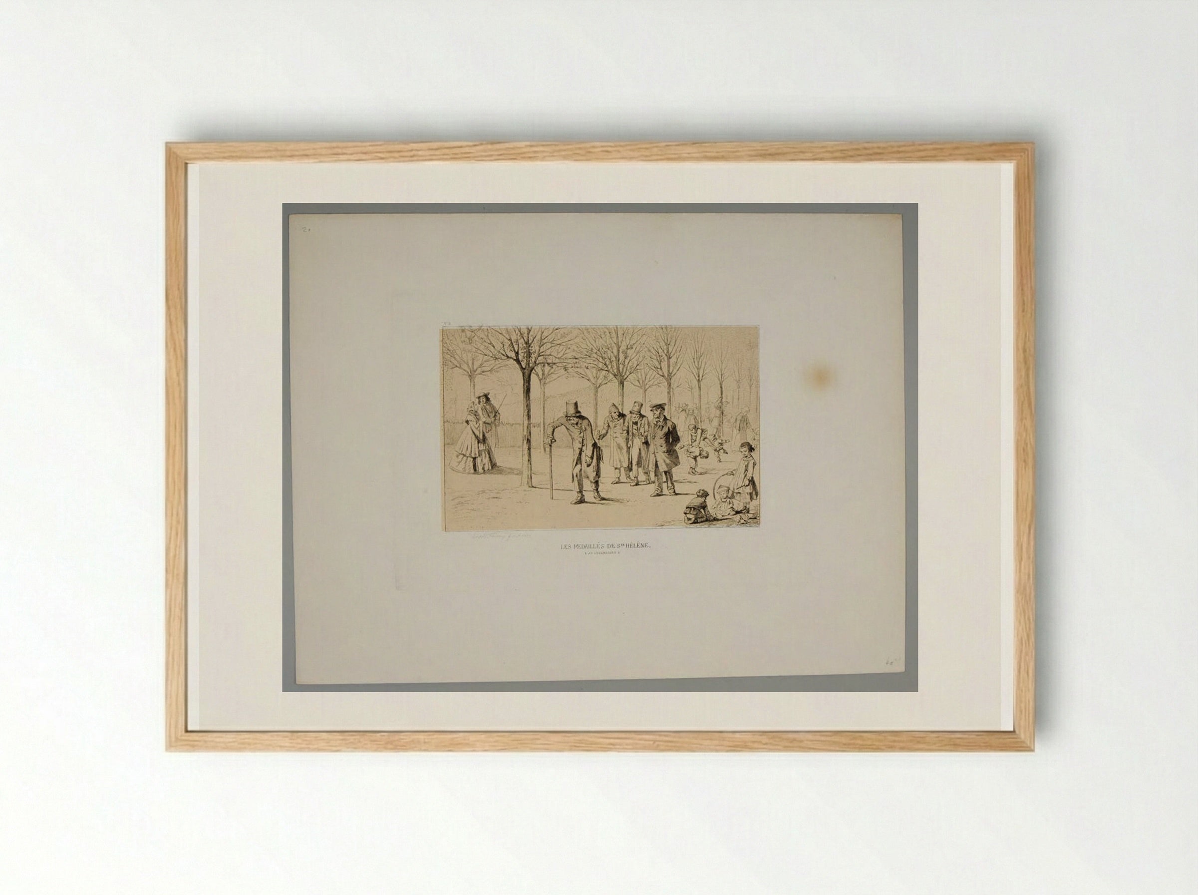 The Medals of Saint Helen - Léopold Flameng - Framed Print Wood