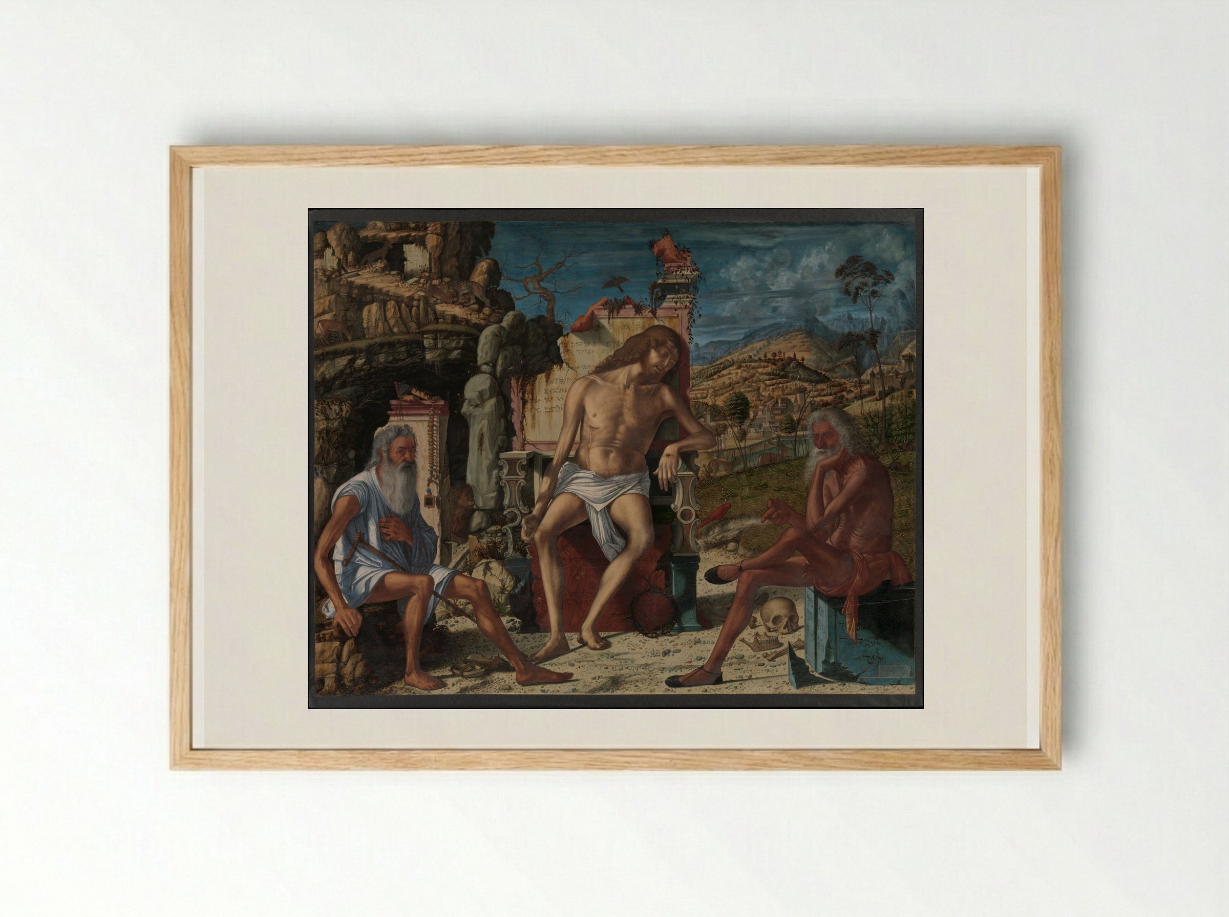 The Meditation on the Passion - Vittore Carpaccio - Framed Print Wood
