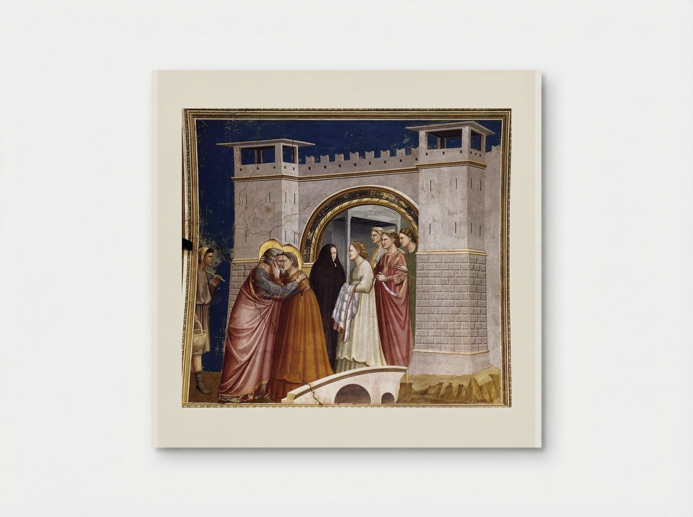 The Meeting at the Golden Gate - Giotto di Bondone - Poster
