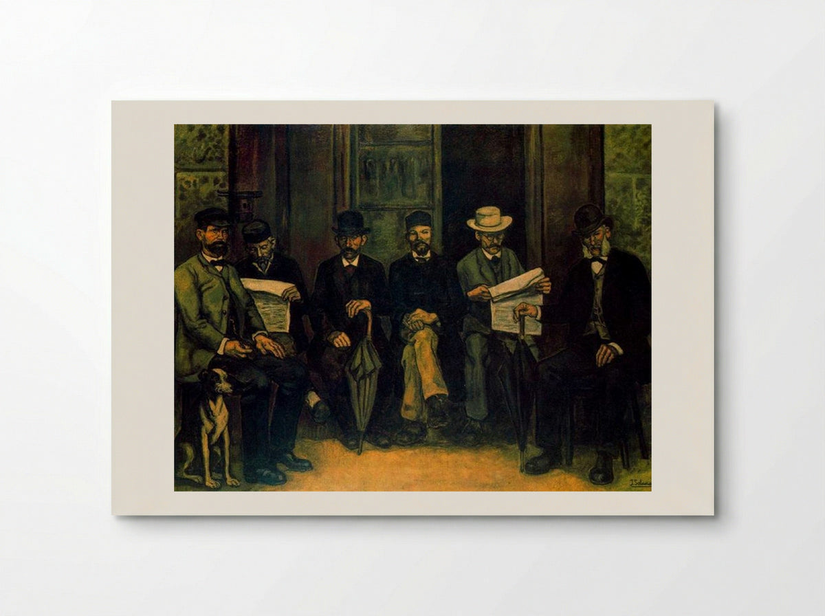 The Meeting at the Pharmacy - José Gutiérrez Solana - Poster
