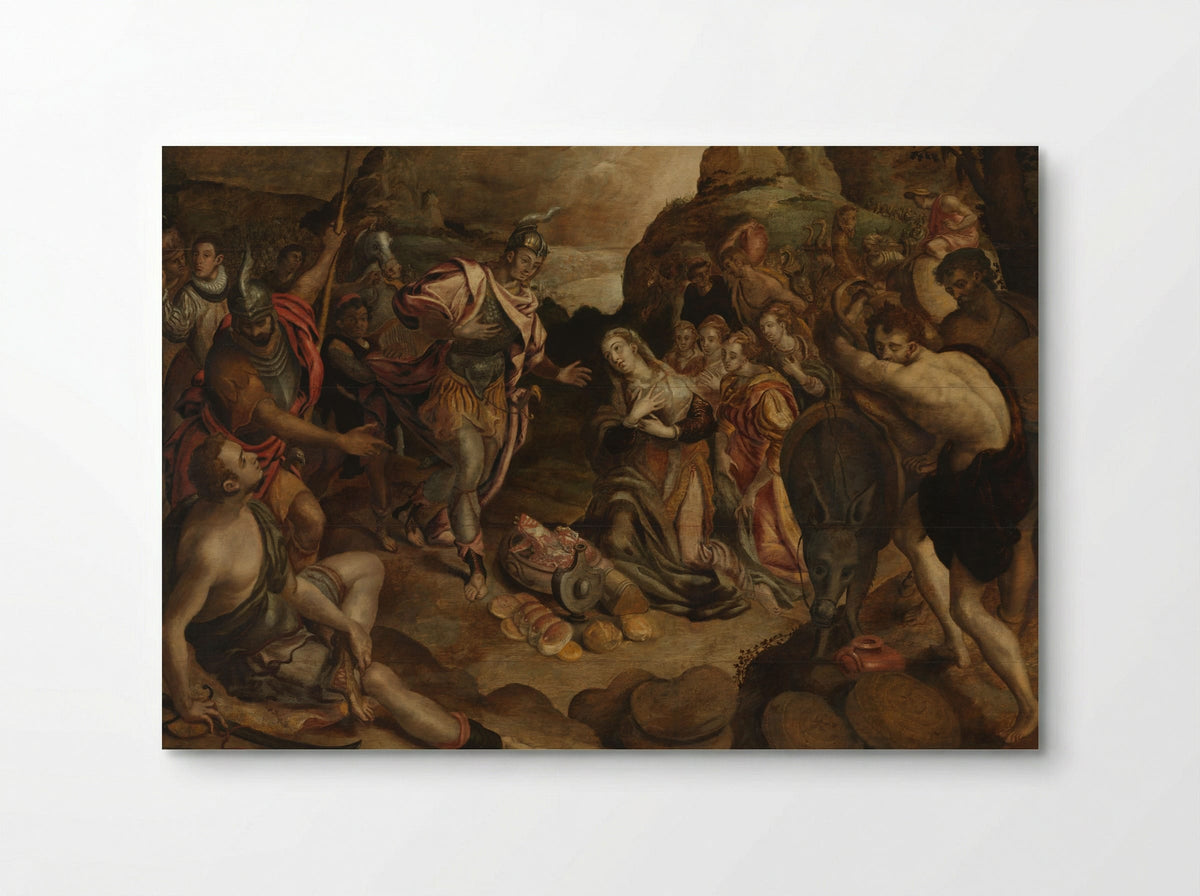 The Meeting of David and Abigail - Christiaen Jansz. van Bieselingen - Poster