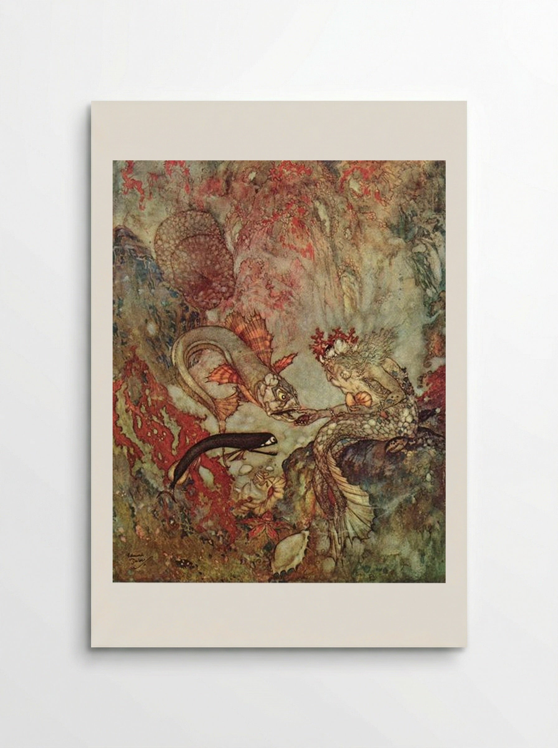 The Merman King - Edmund Dulac - Poster