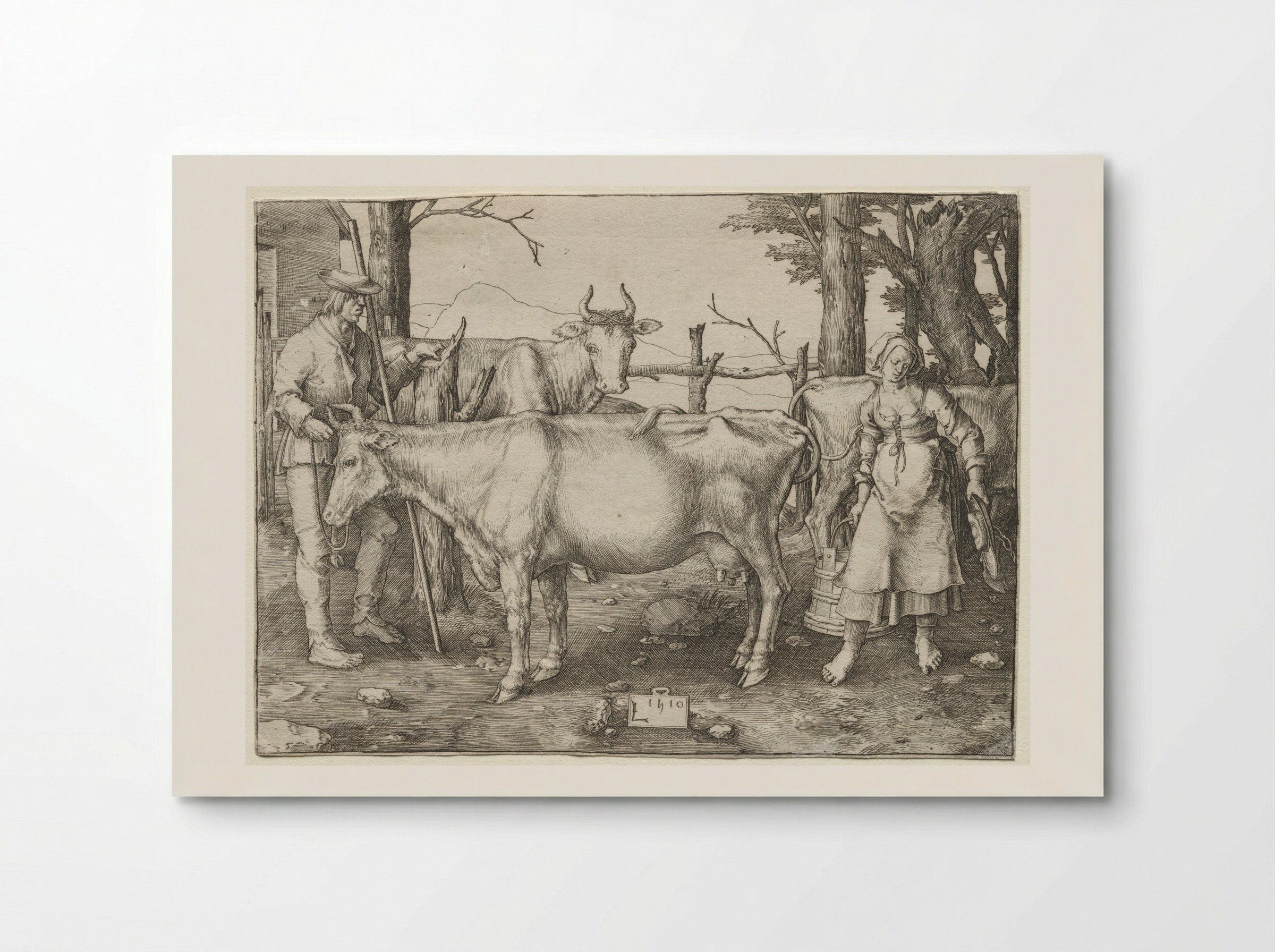 The Milkmaid - Lucas van Leyden - Poster