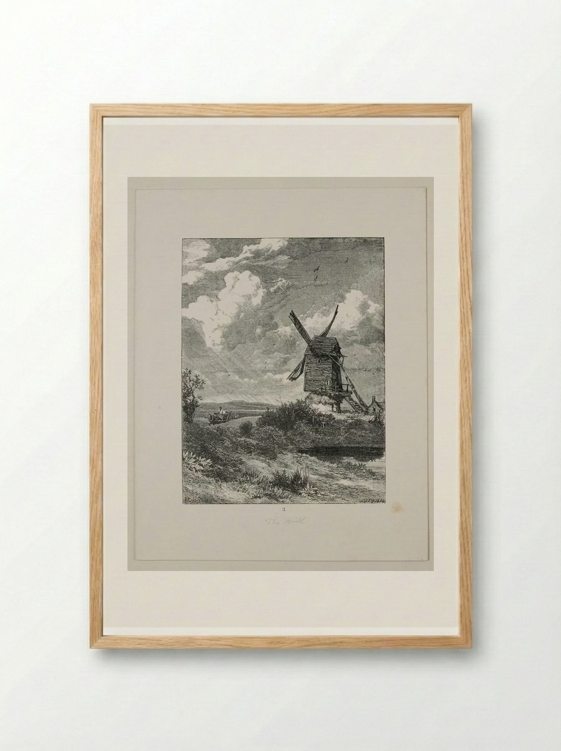 The Mill - Edward Dalziel - Framed Print Wood