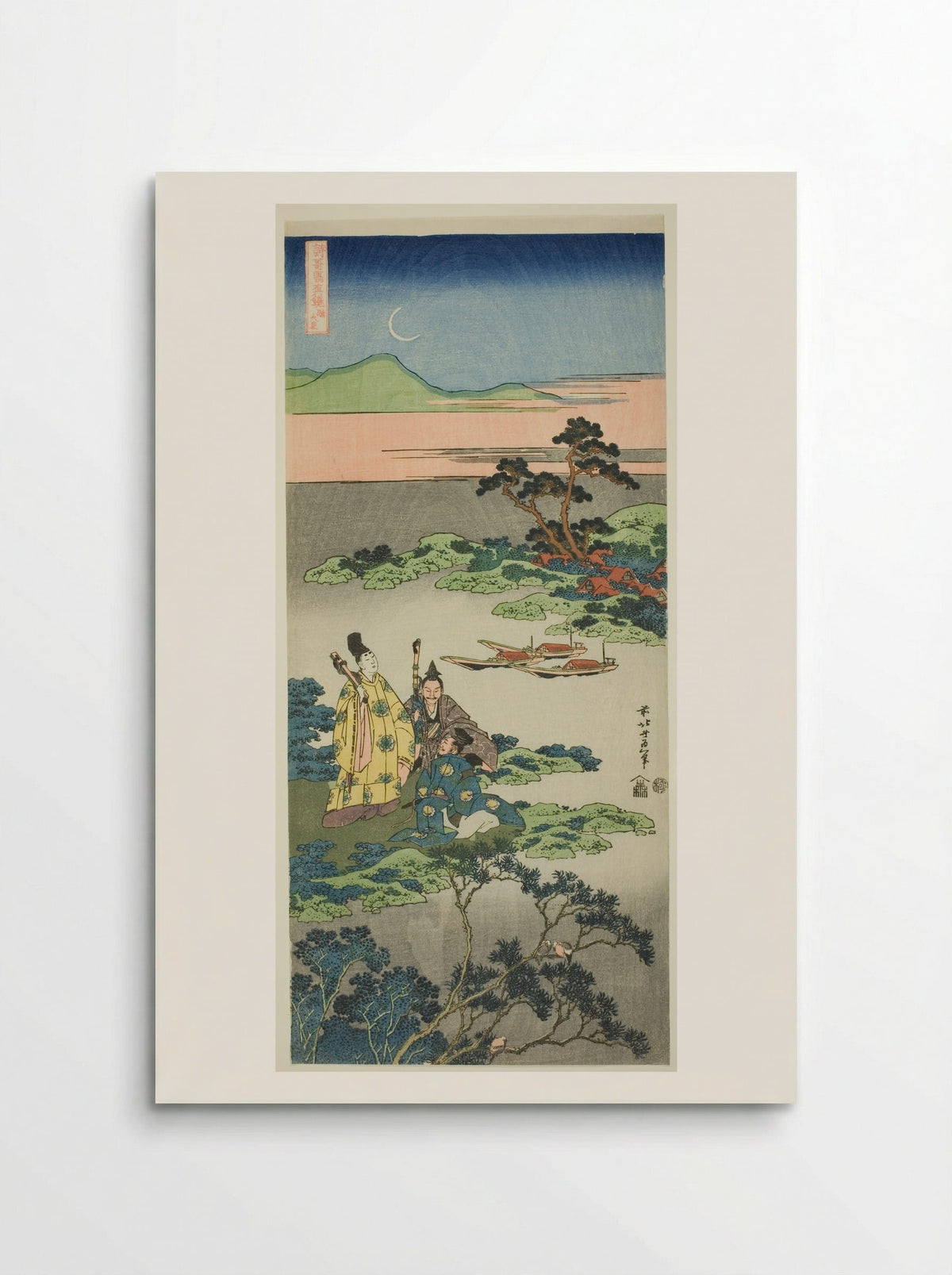 The Minister Toru (Toru no Otodo) - Katsushika Hokusai - Poster