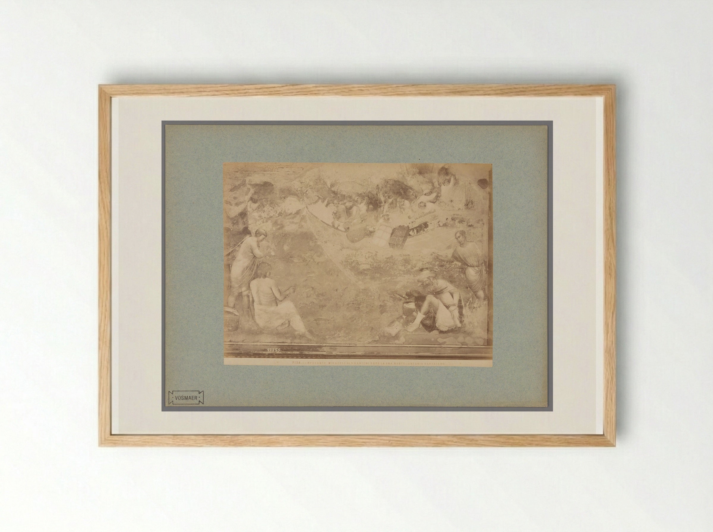 The Miracles of Saint Ranieri After His Death - Fratelli Alinari - Framed Print Wood