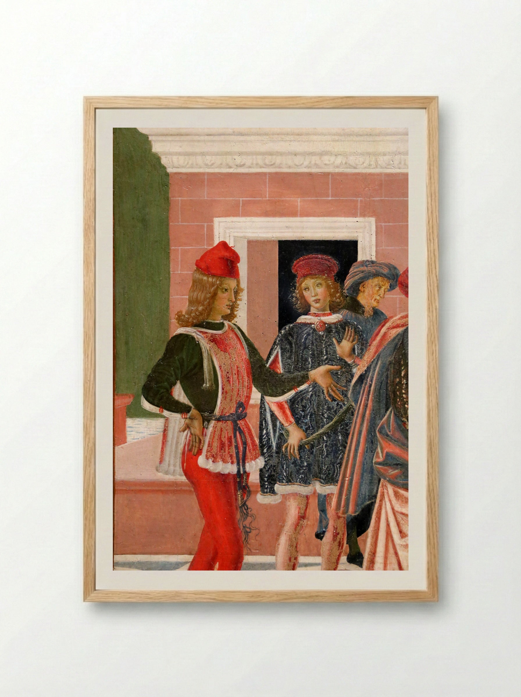 The Miracles of San Bernardino - Pietro Perugino - Framed Print Wood