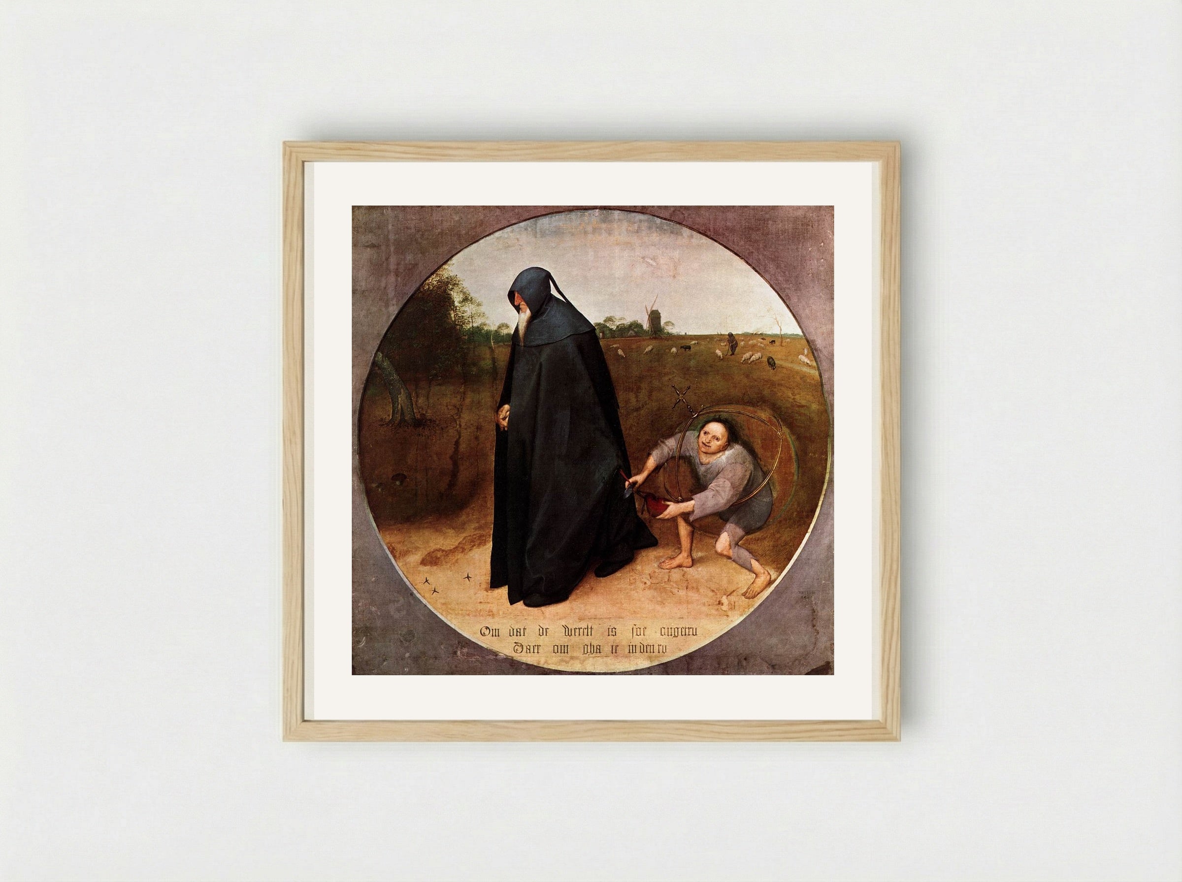 The Misanthrope - Pieter Bruegel the Elder - Framed Print Wood