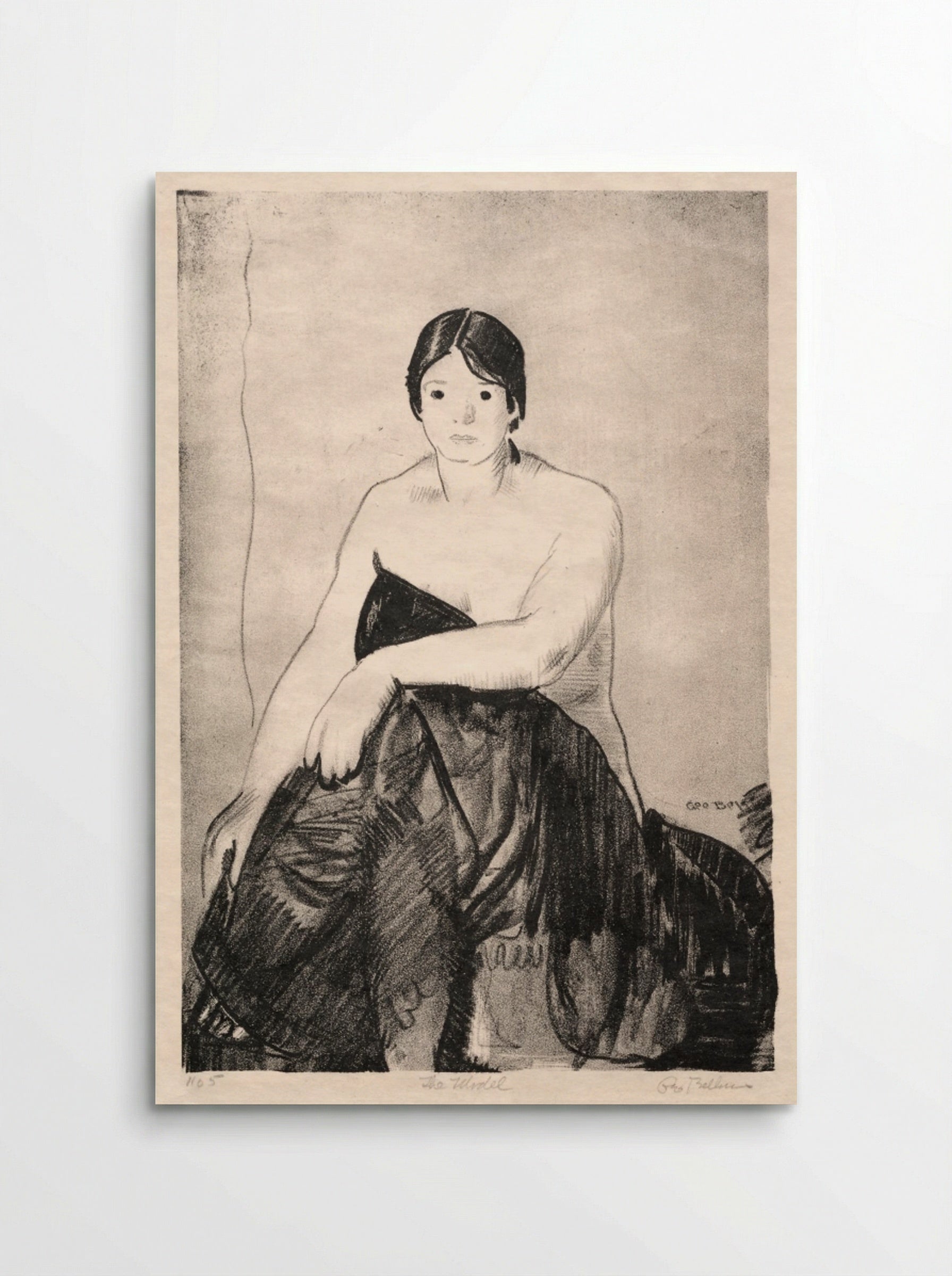 The Model - George Bellows - Poster